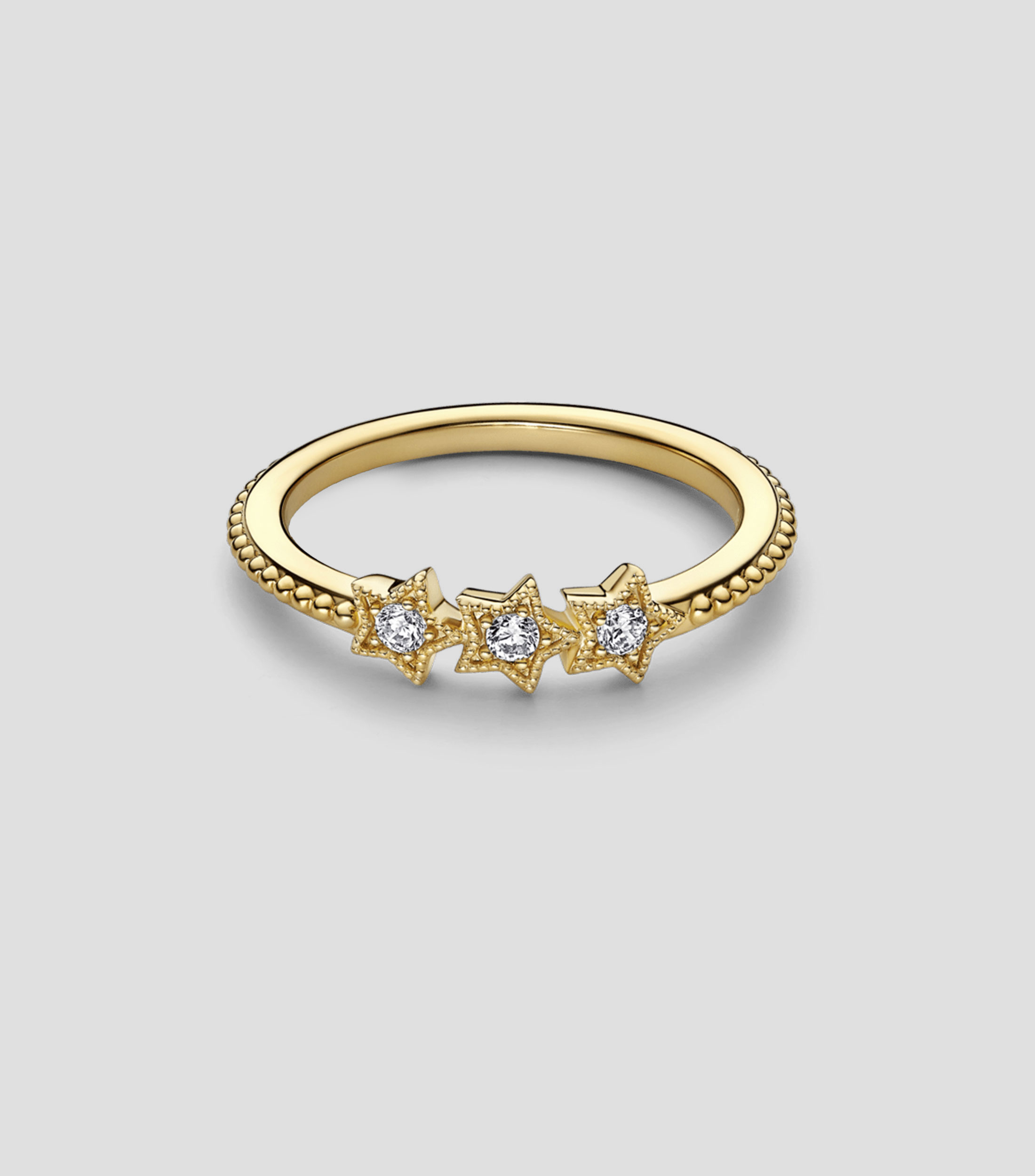 Anillo Estrella con Zirconias Mujer