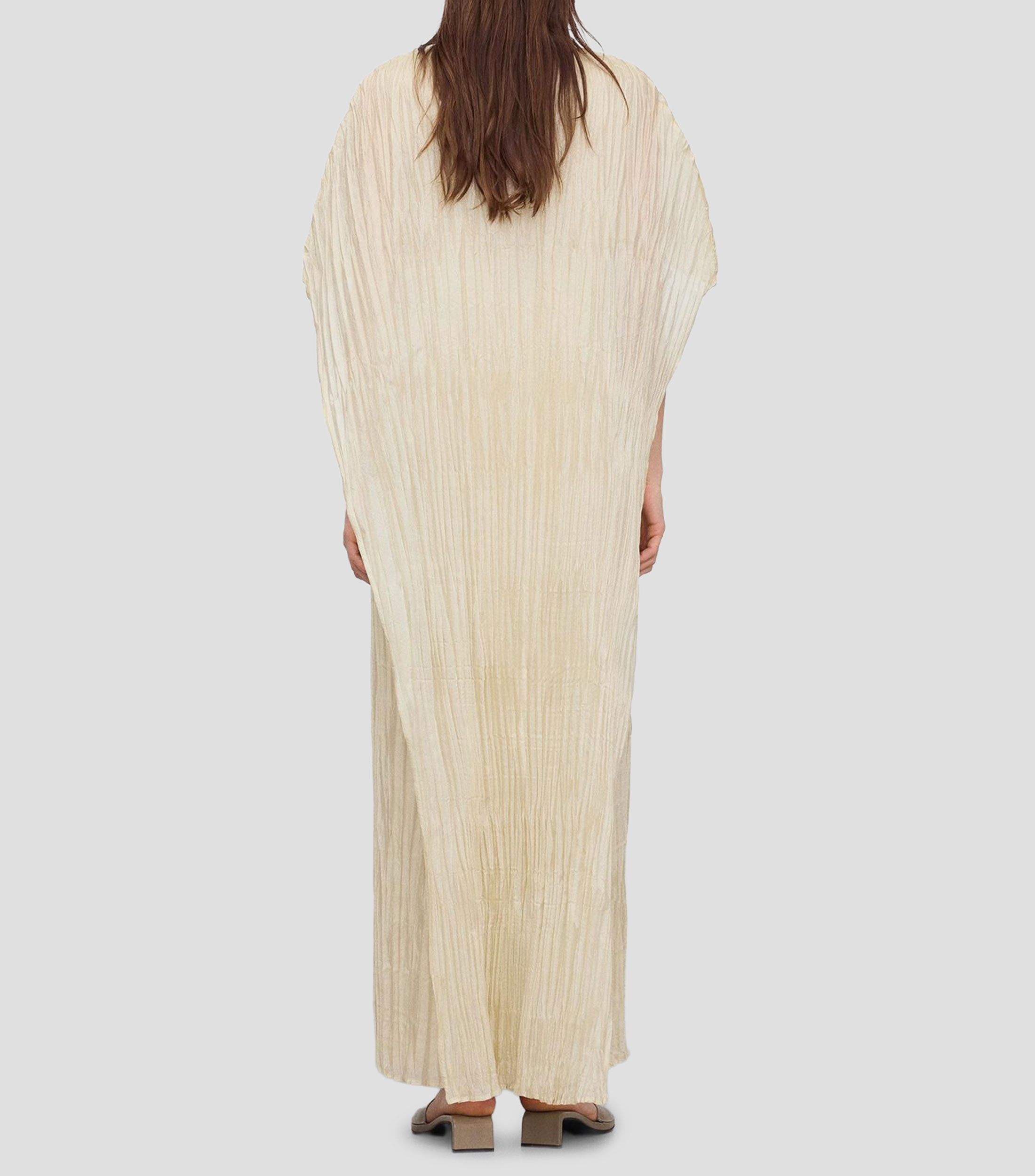 Vestido largo liso Mujer