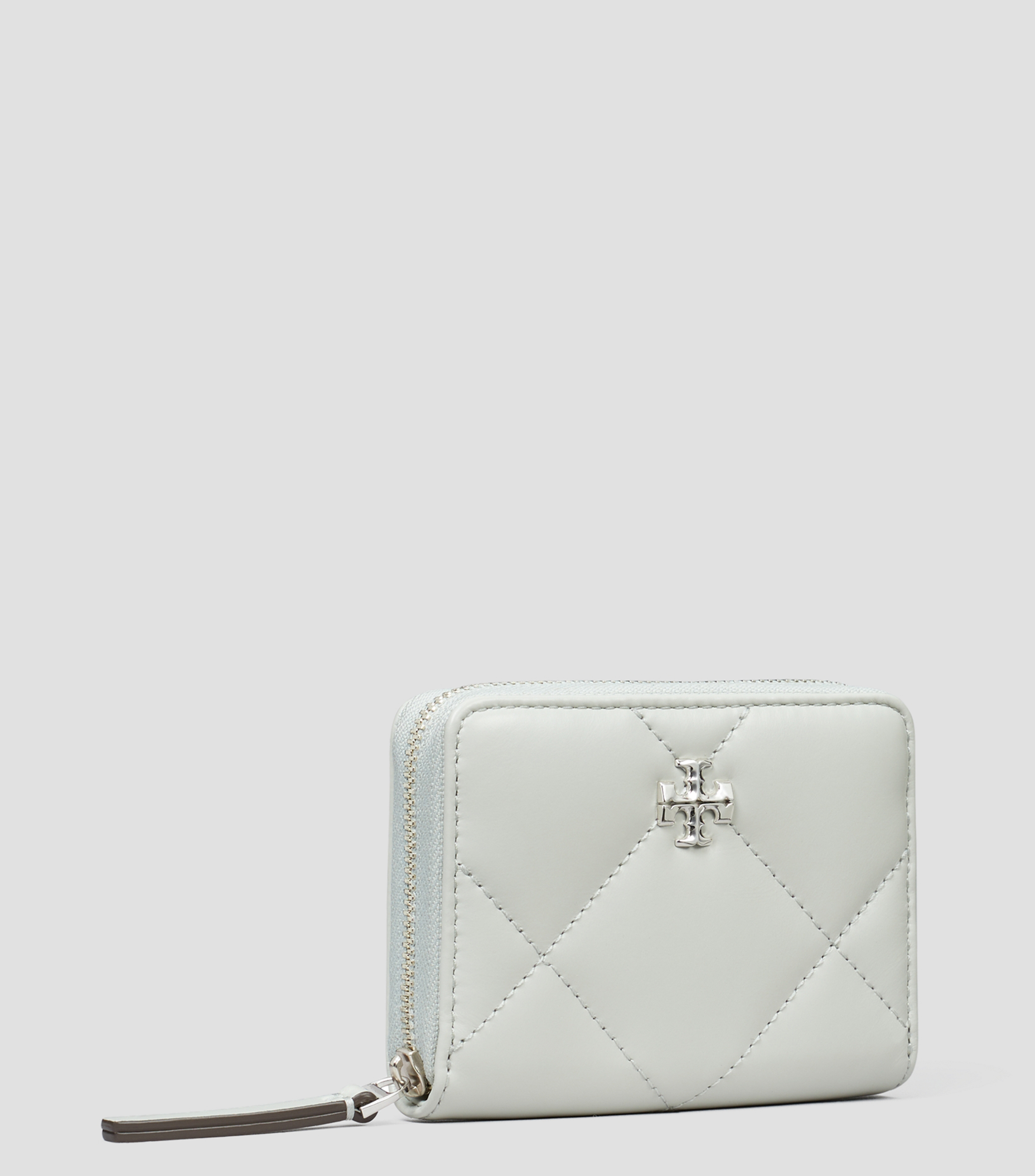 Kira Diamond Quilt Cartera Pequeña con Cremallera