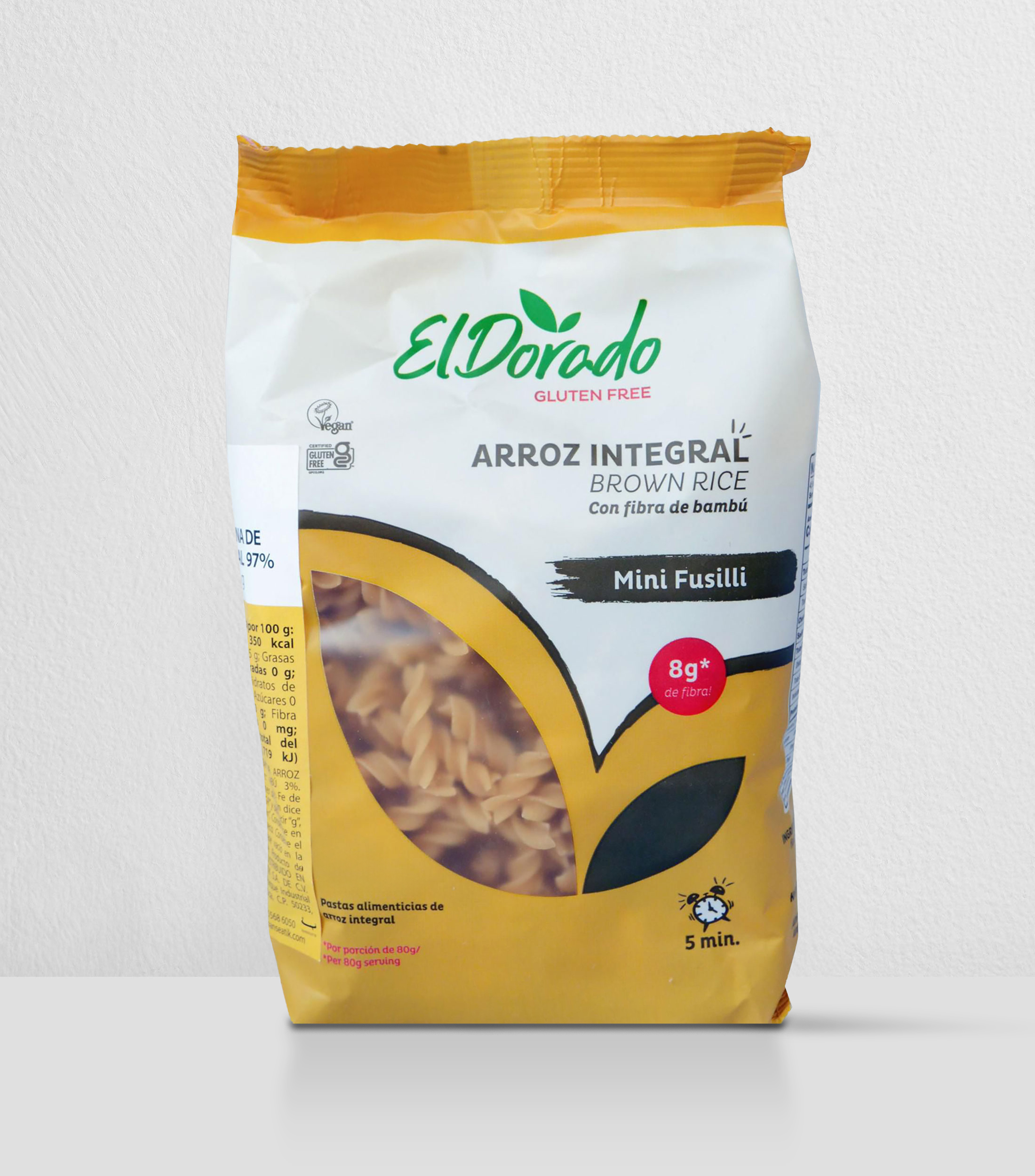 Fusilli integral gluten free, 250 g