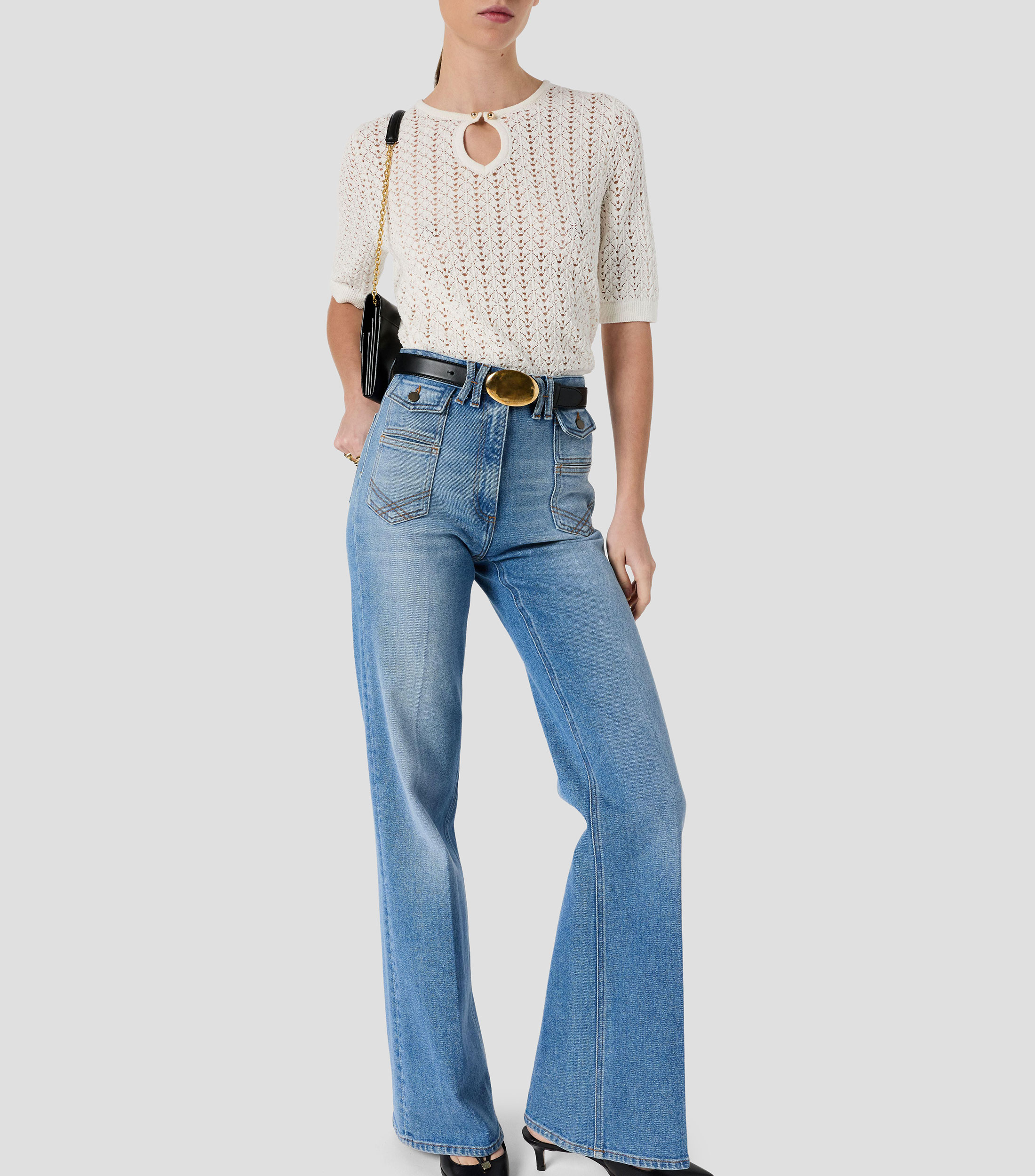 Suéter cuello redondo Mujer