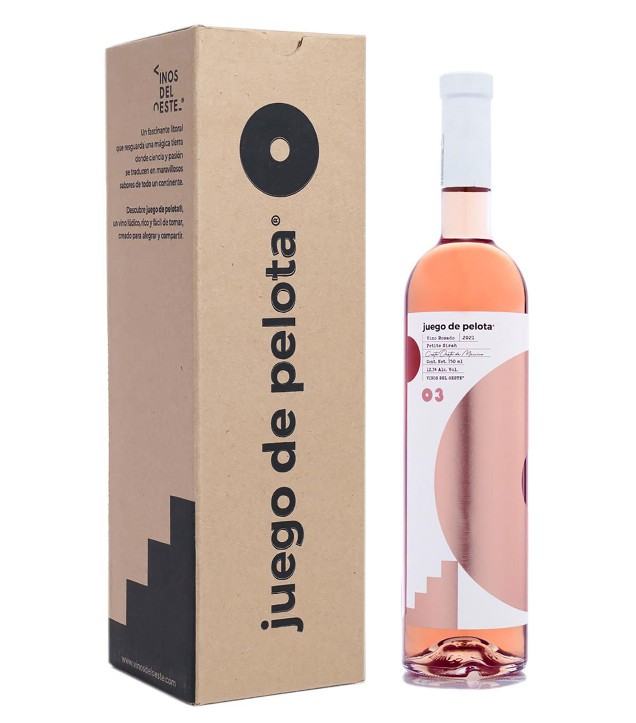 Vino rosado Syrah Juego de pelota, México, 750 ml