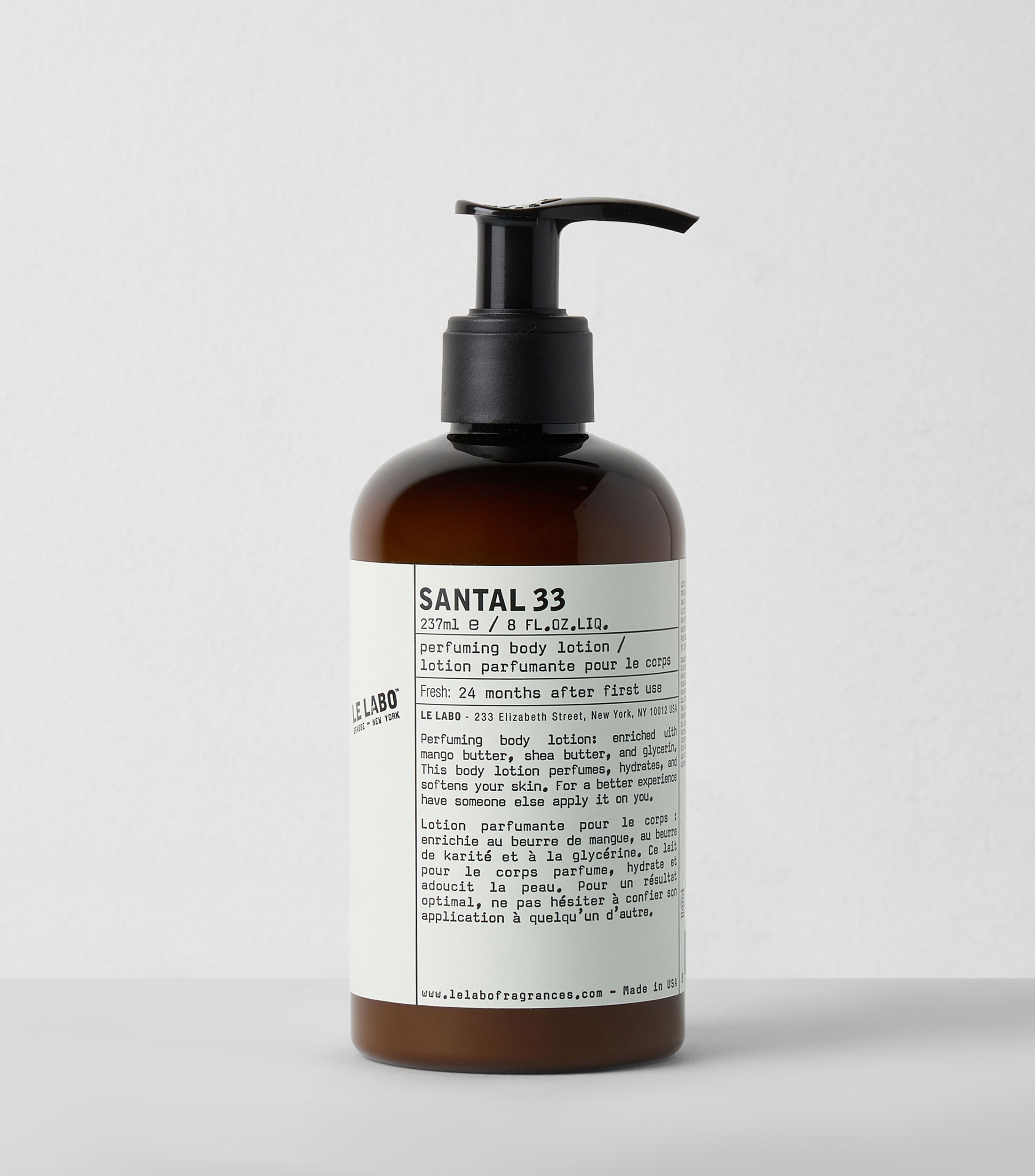 Crema corporal perfumada Santal 33, 237 ml