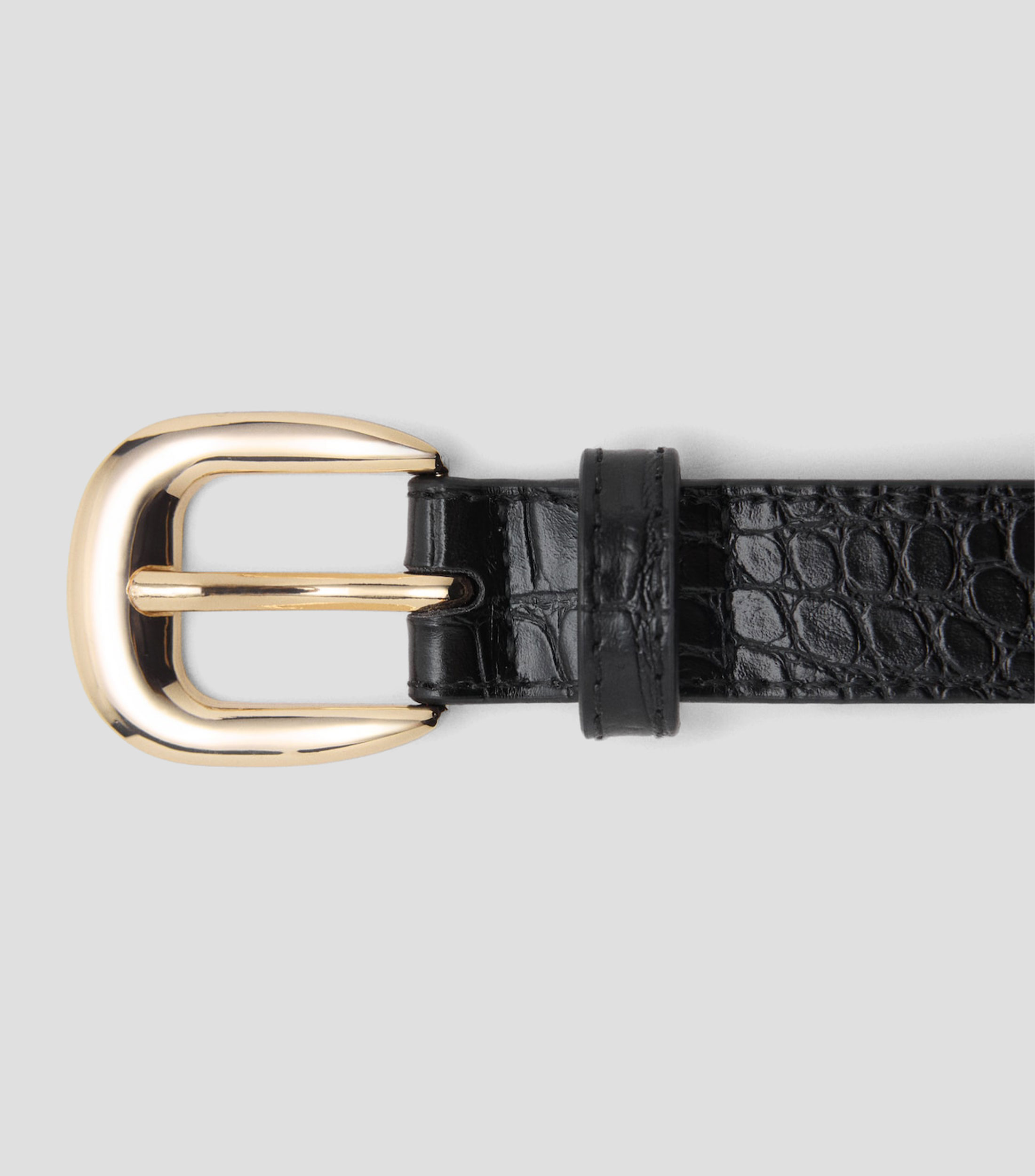 Cinturon casual con textura Mujer