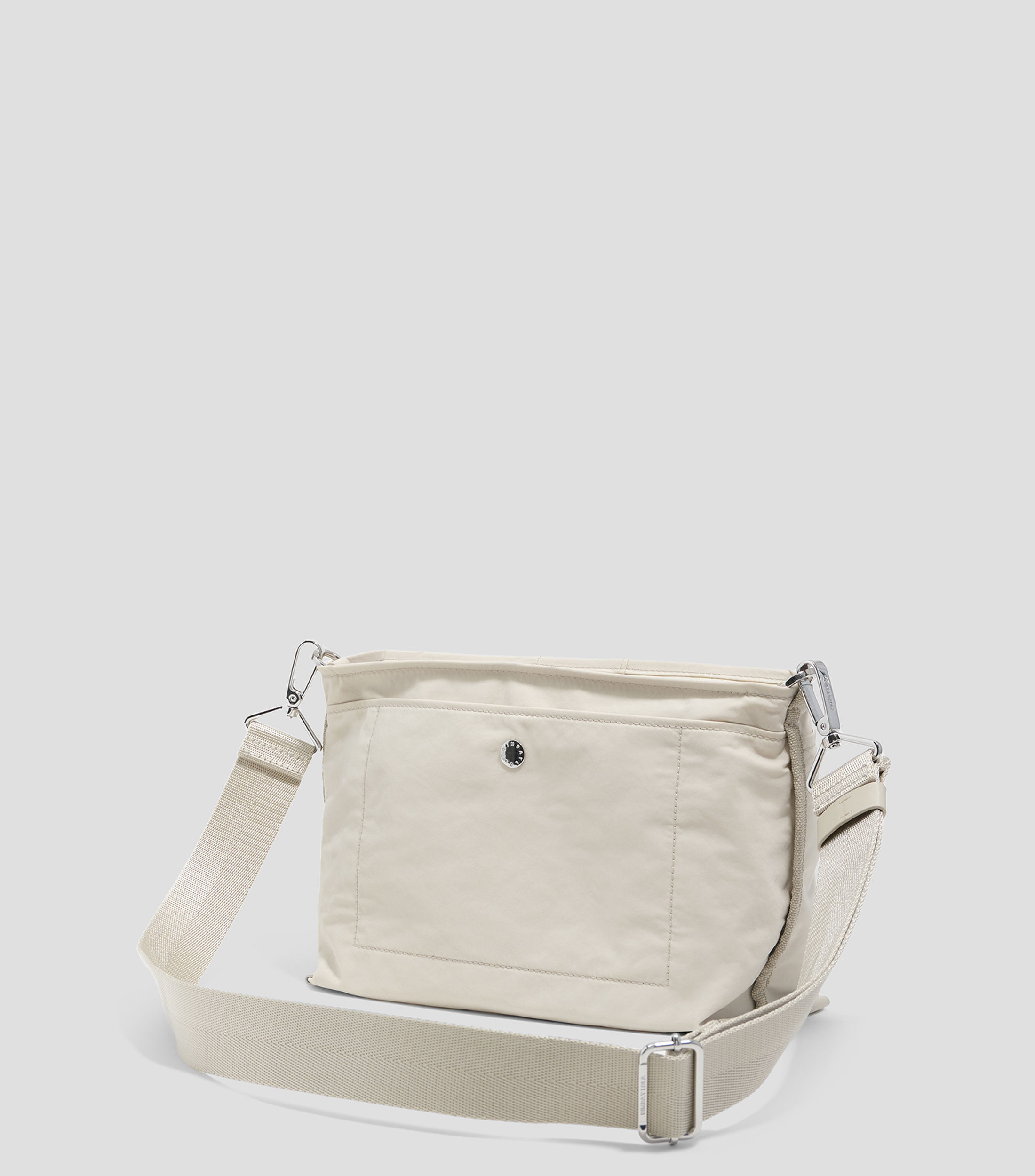 Bolsa crossbody mediana nylon blanco piedra Mujer