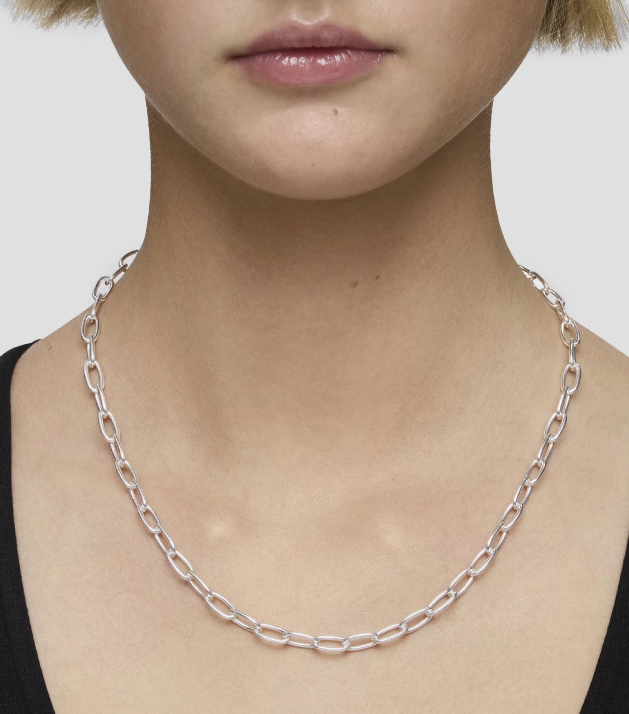 Collar en Plata .925 Hold Oval Mujer