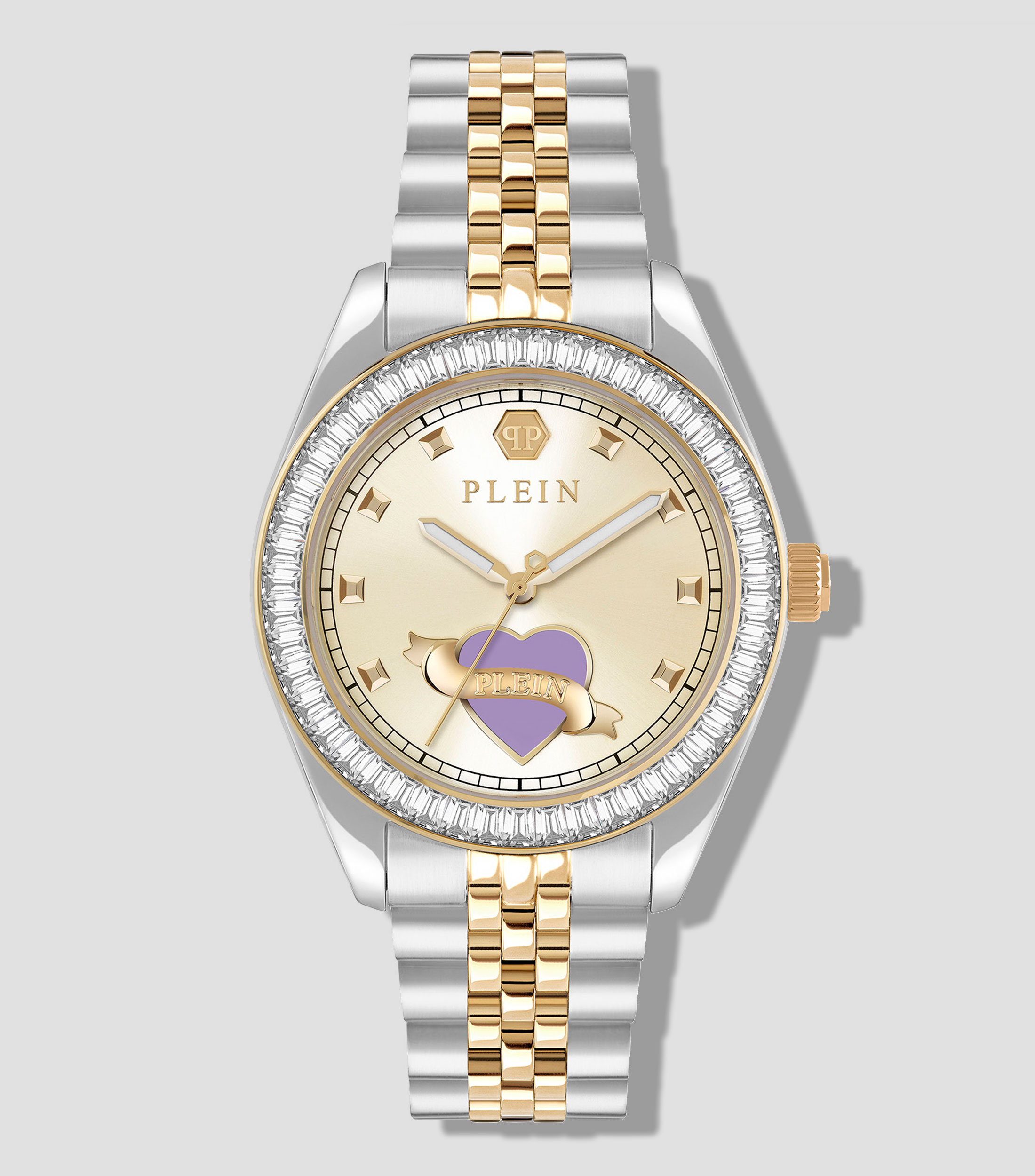 Reloj para Mujer Date Superlative casual plateado, dorado
