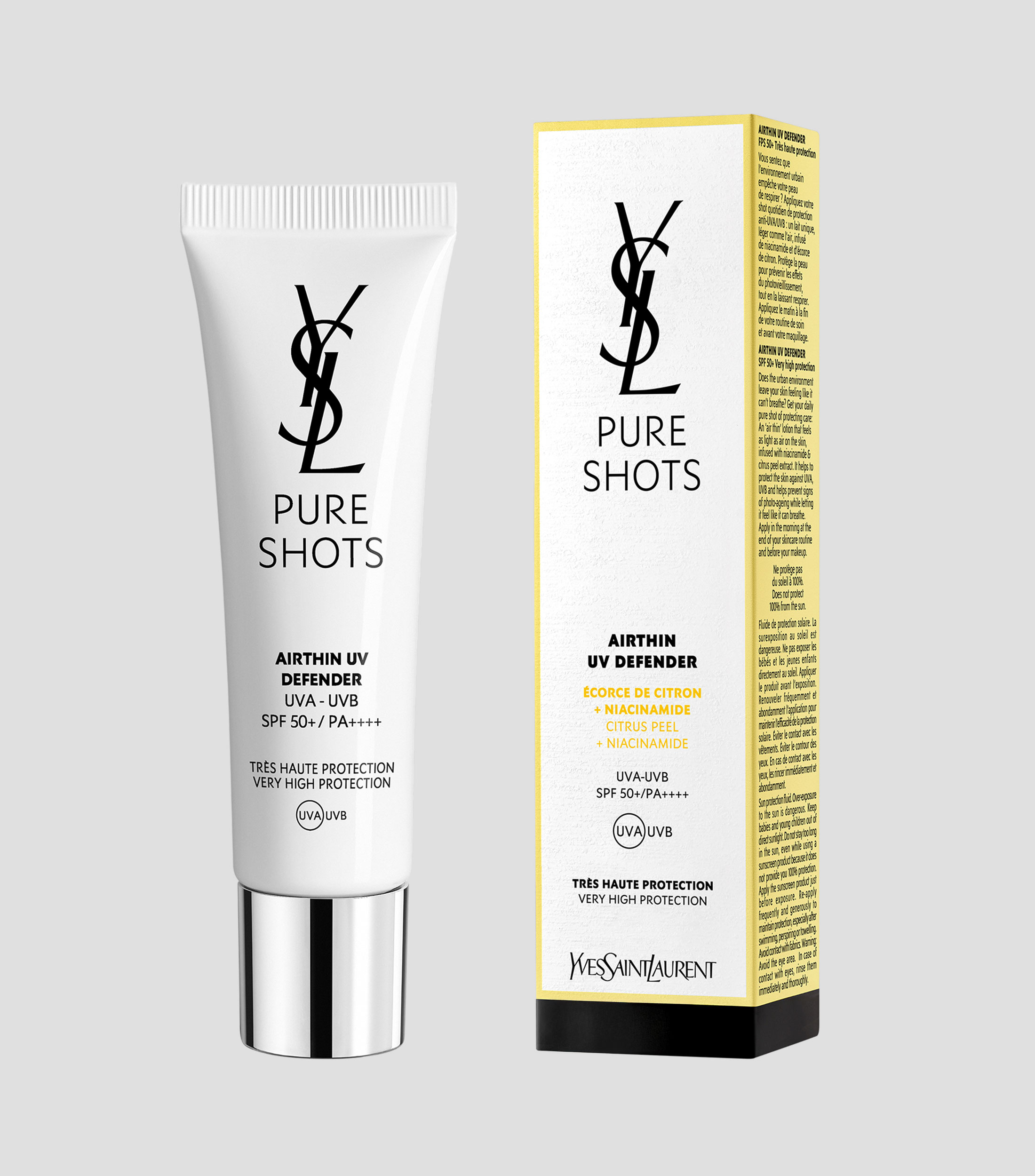 Protector solar Pure Shots Airthin UV Defender, 30 ml