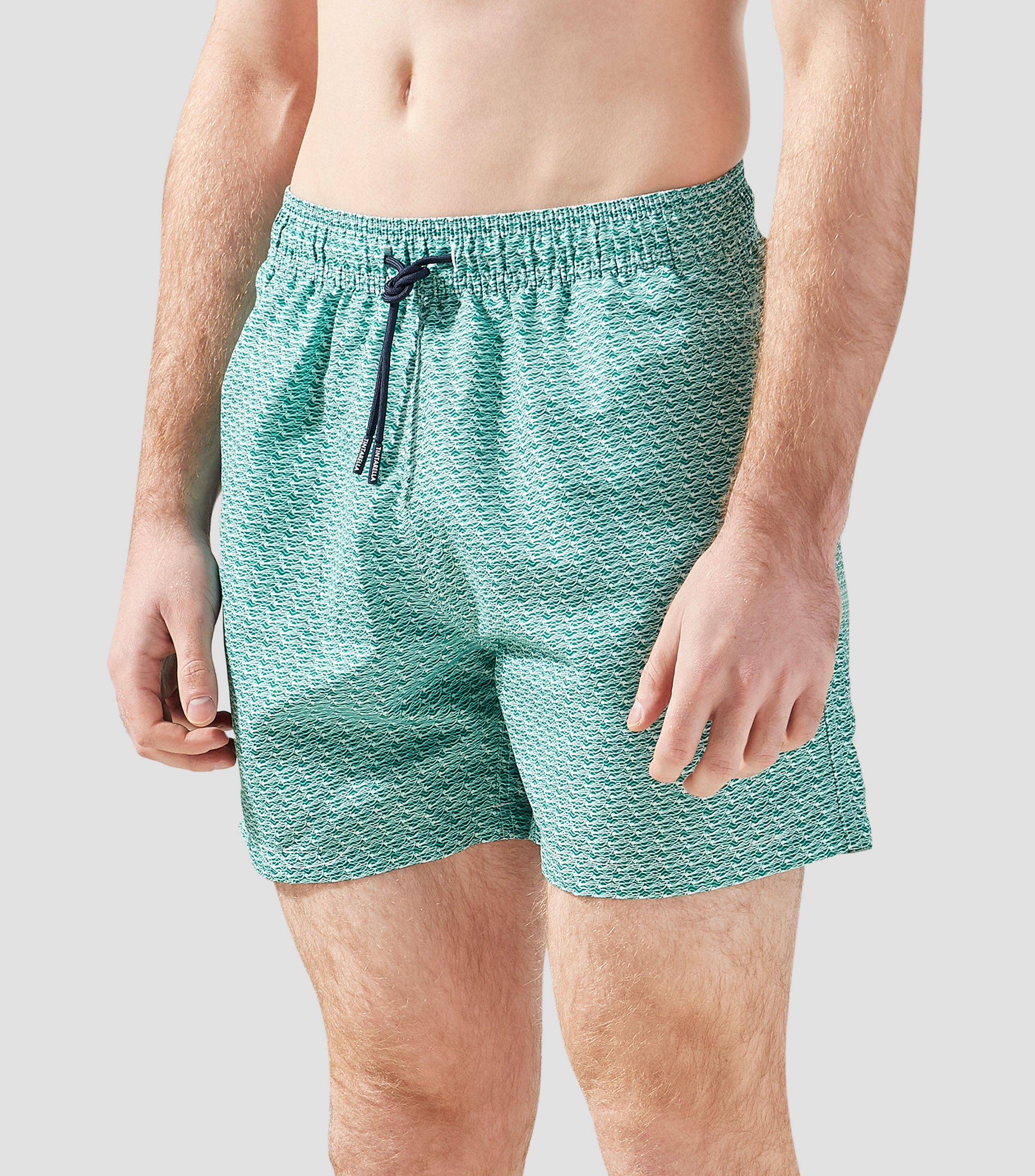 Traje de baño corto estampado Hombre