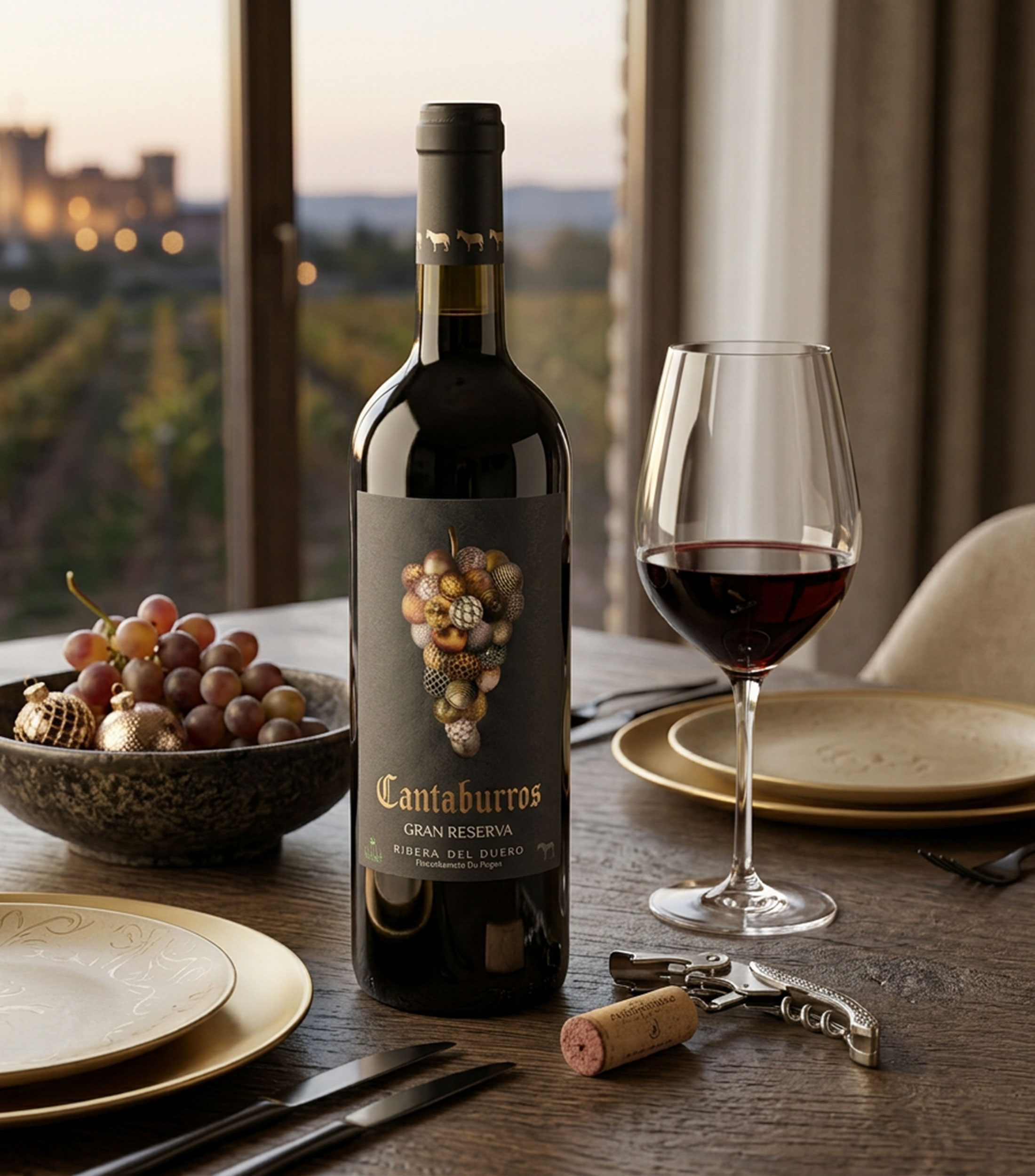 Vino tinto Tempranillo Cantaburros Gran Reserva, España, 750 ml