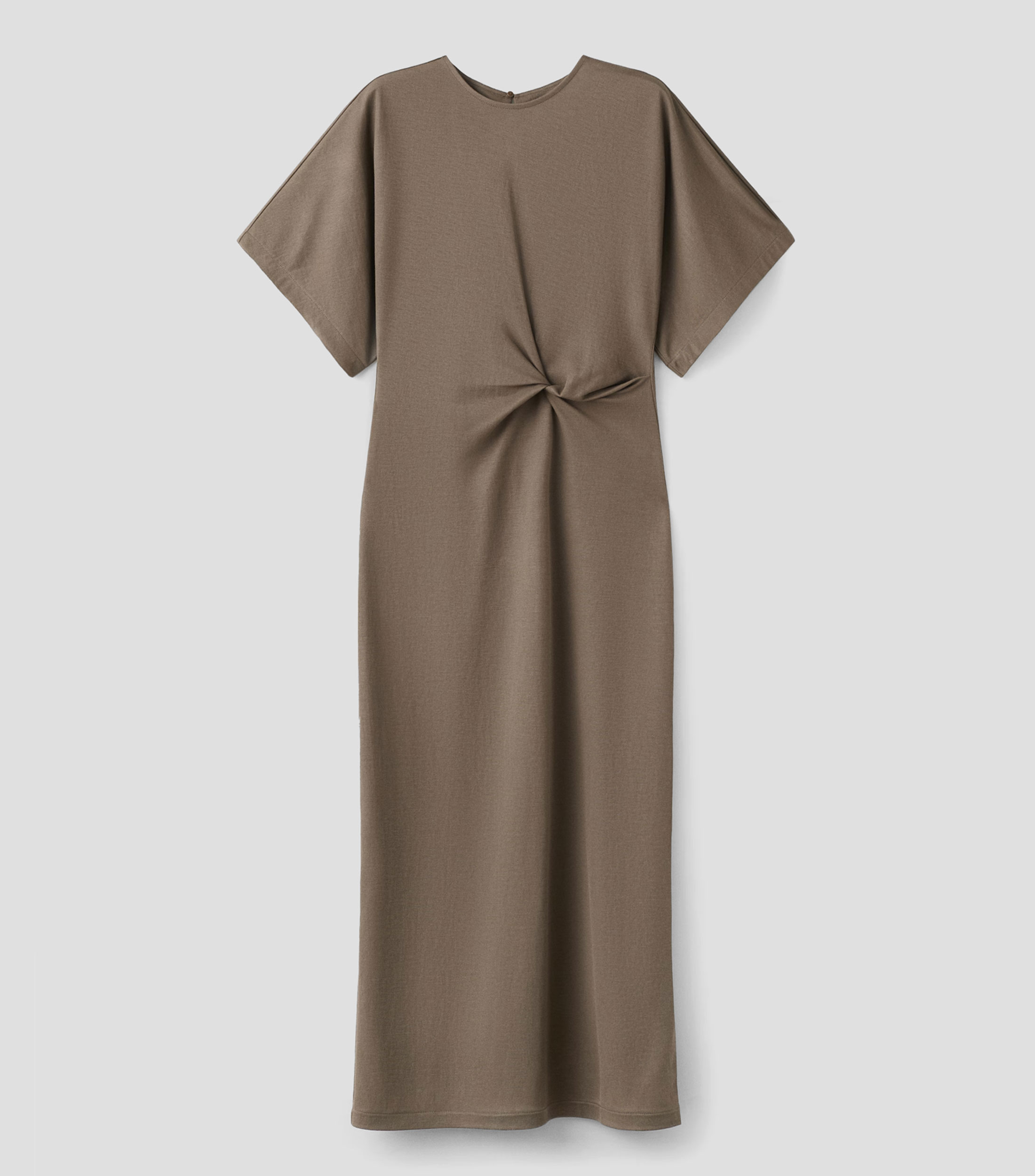 Vestido midi liso Mujer