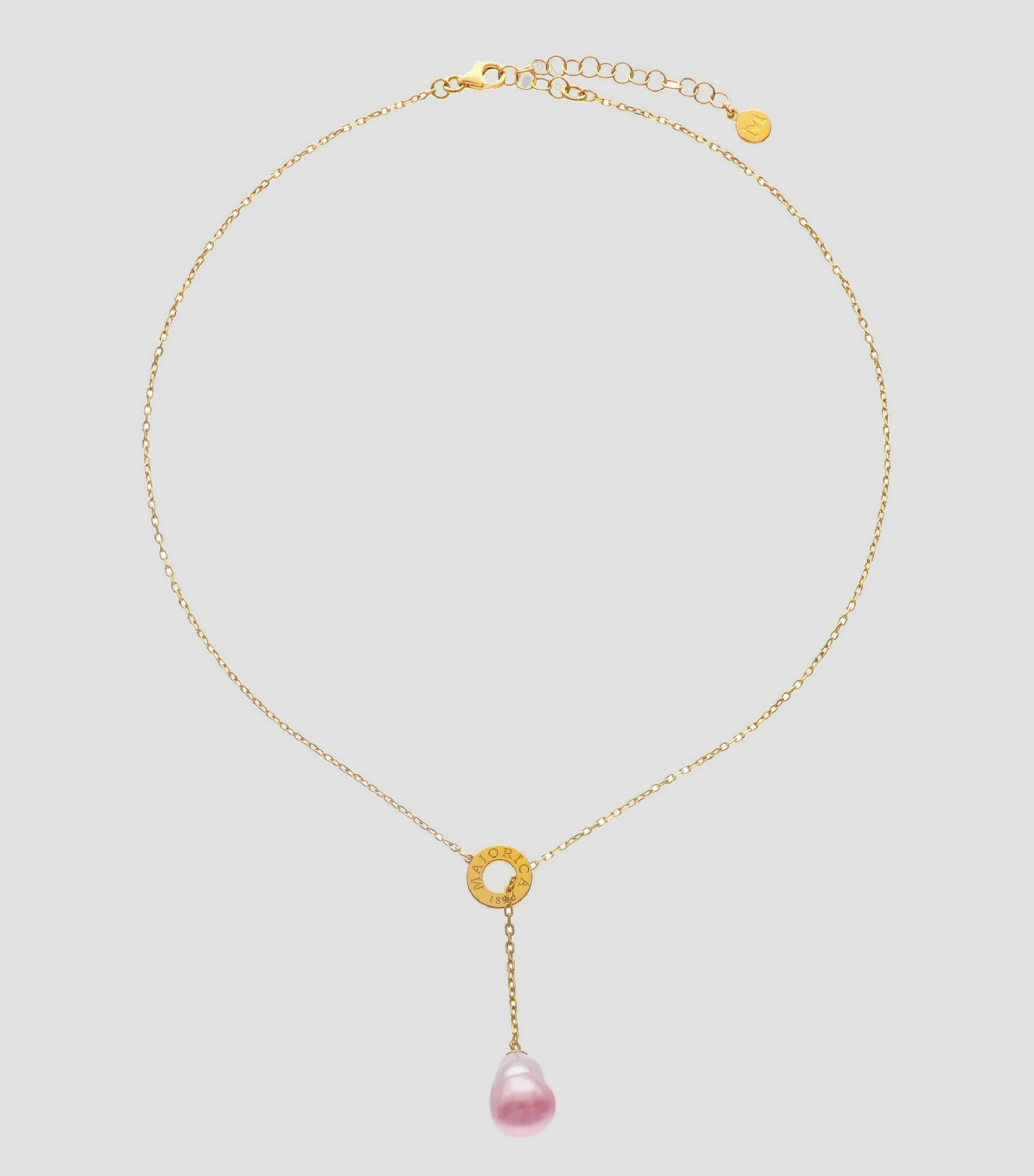 Collar en plata con perla Mujer