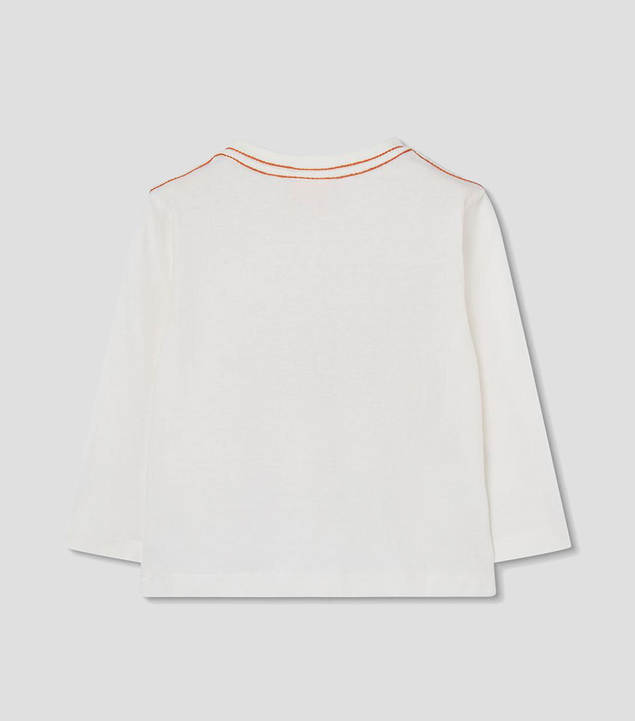 Playera cuello redondo manga larga con estampado Niño