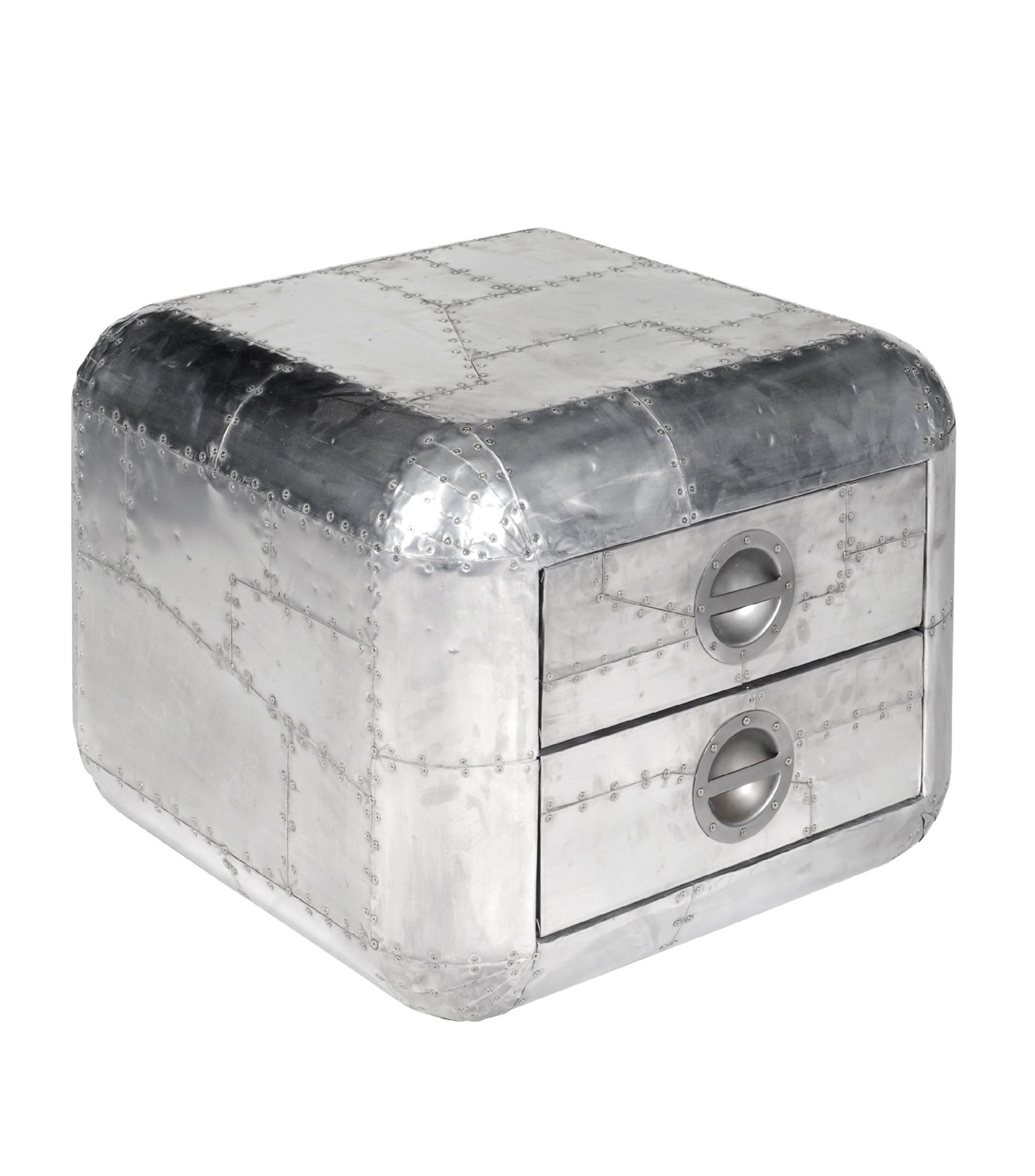 Mesa lateral Aviator Blackhawk en metal