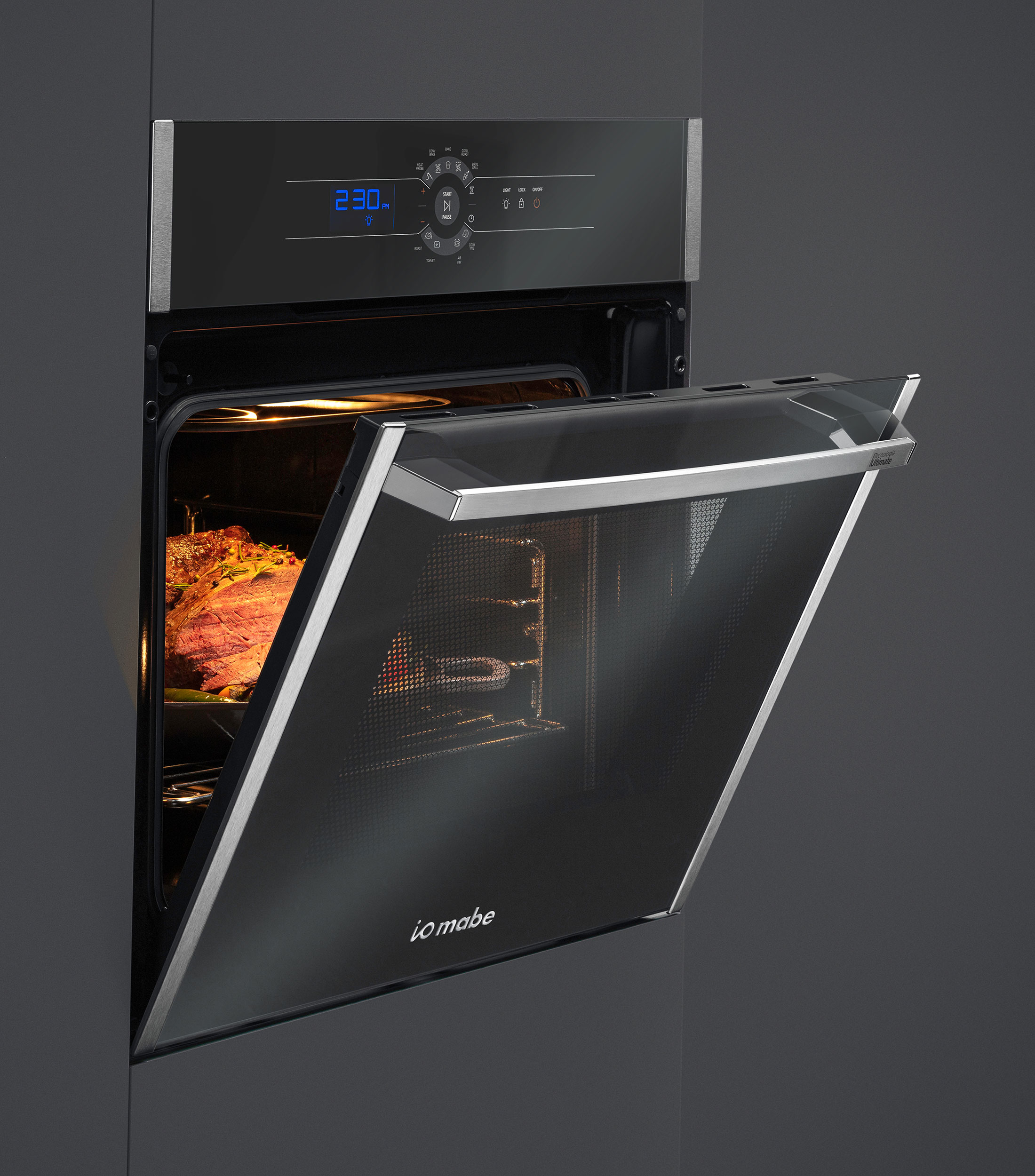 Horno Empotrable Negro Espejo 60 cm Air Fry a gas