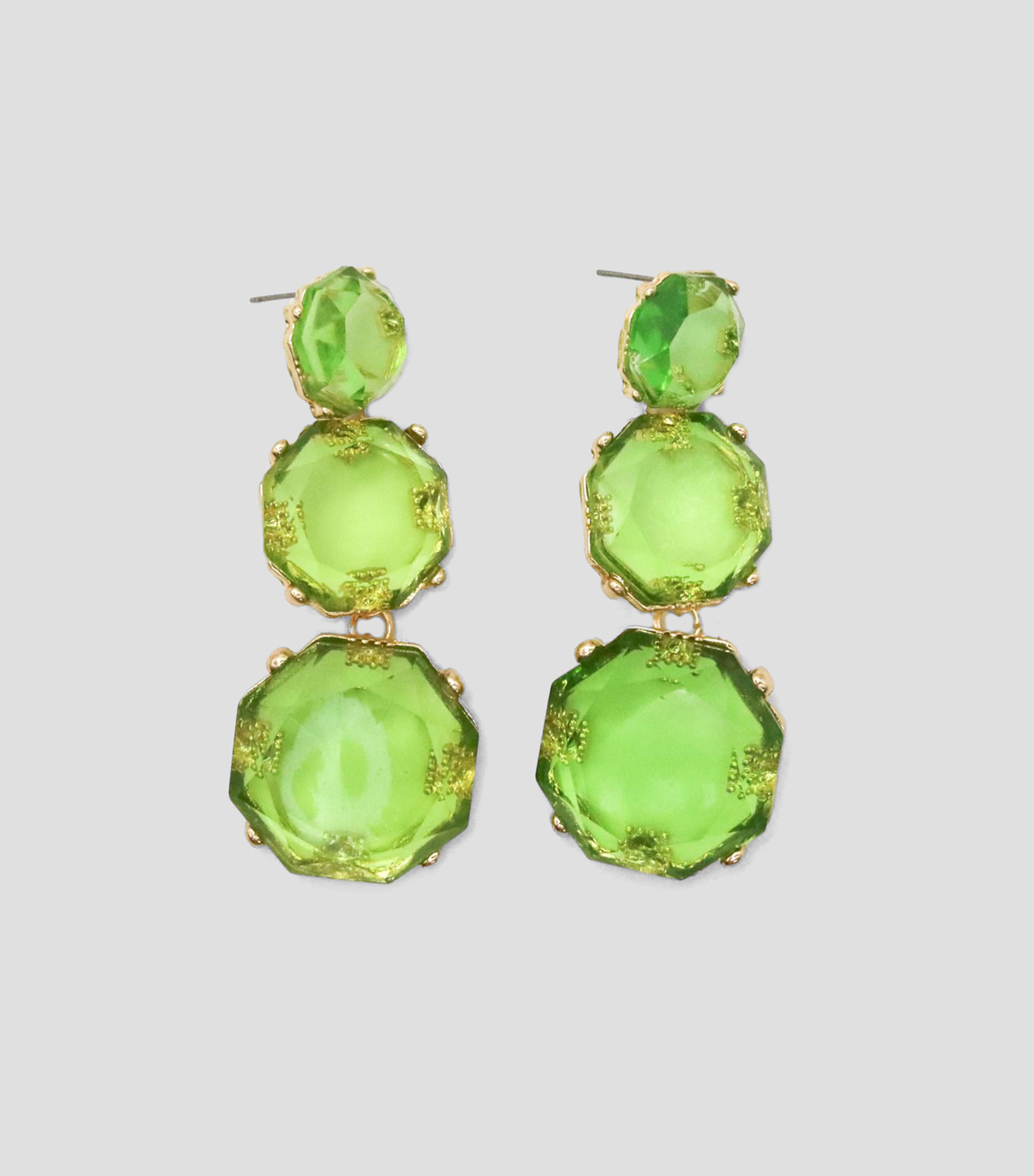 Aretes con cristales Mujer