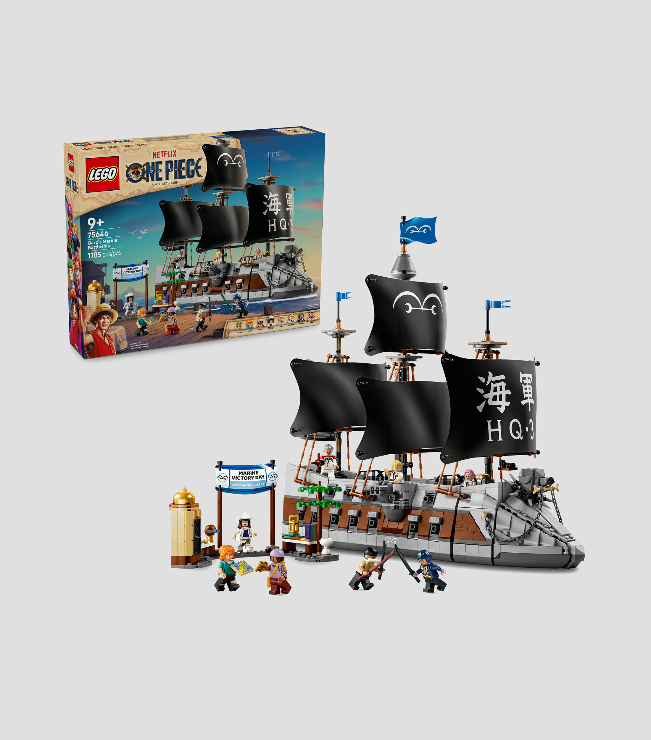 Lego One Piece Barco de la Marina de Garp 75646