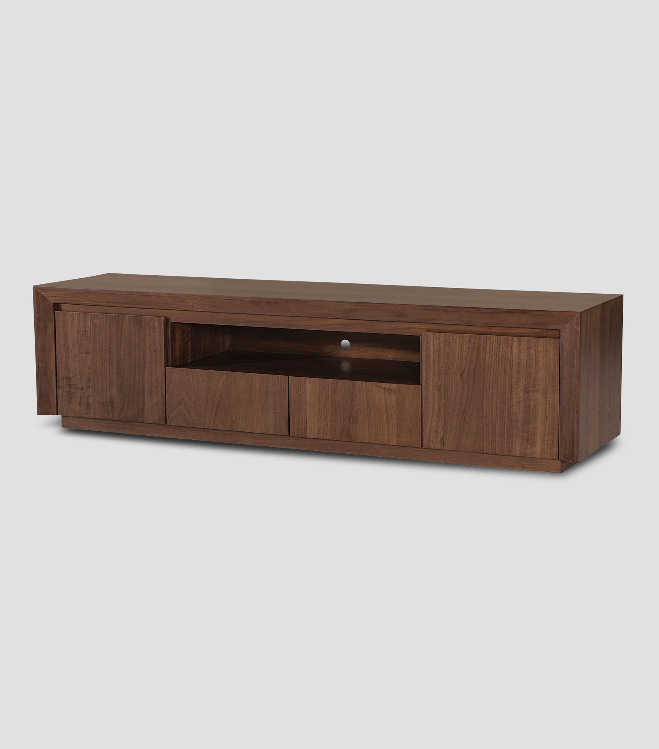 Mueble para TV Tribeca 200 en chapa de nogal natural
