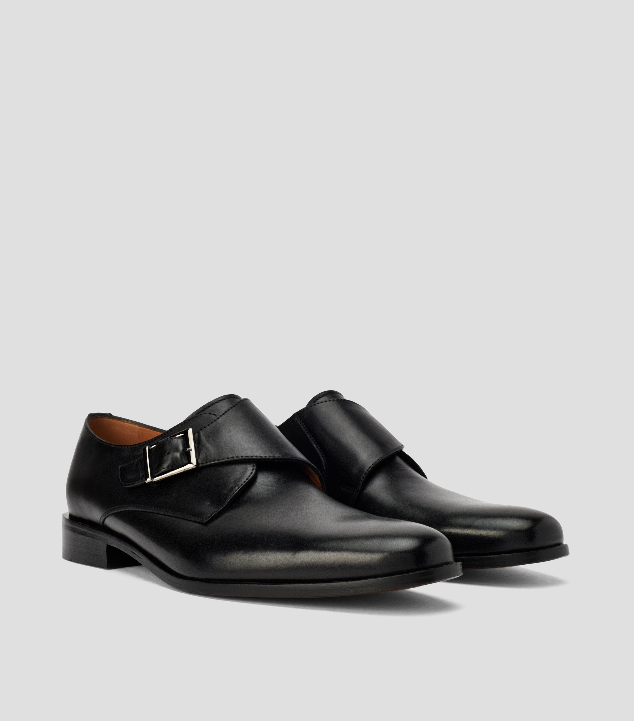 Zapatos casuales Monk en piel Hombre