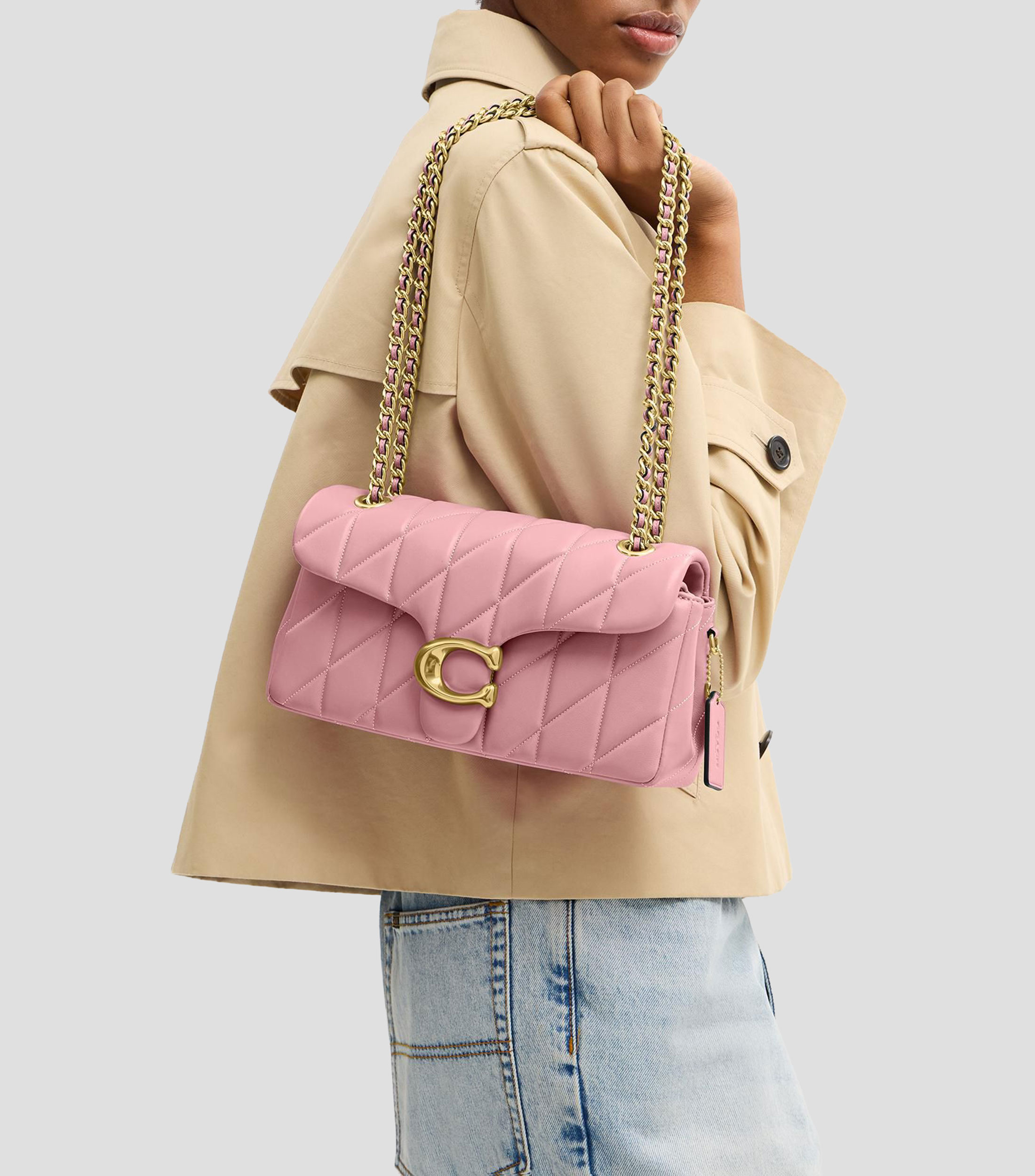 Bolsa shoulder en cuero Tabby 26 lisa Mujer
