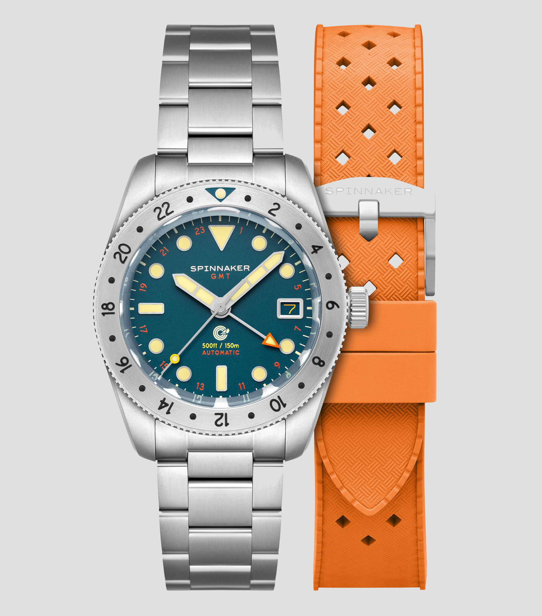 Reloj para hombre Croft 39 GMT Casual Plateado