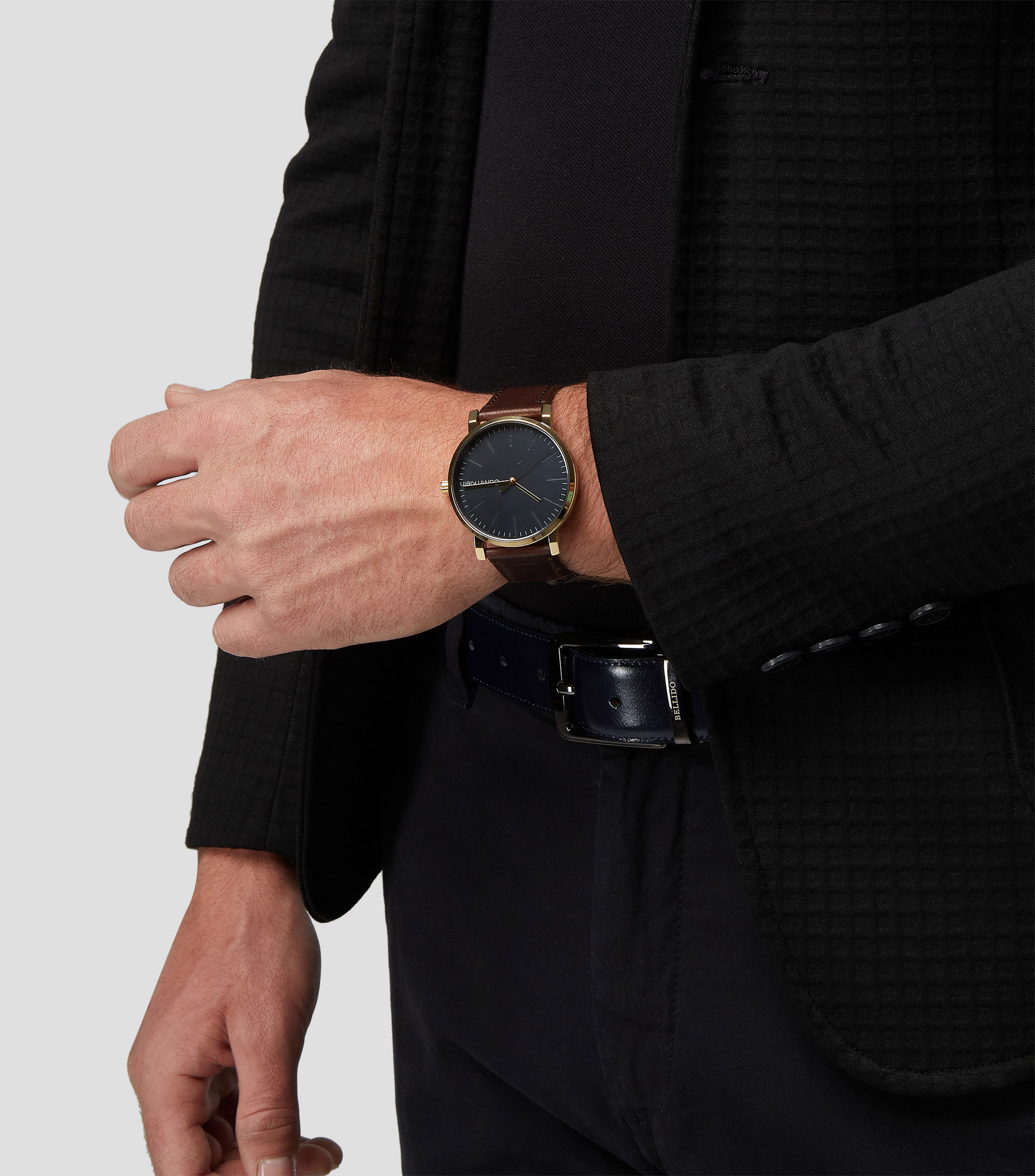 Reloj para hombre Slate Casual, Dorado