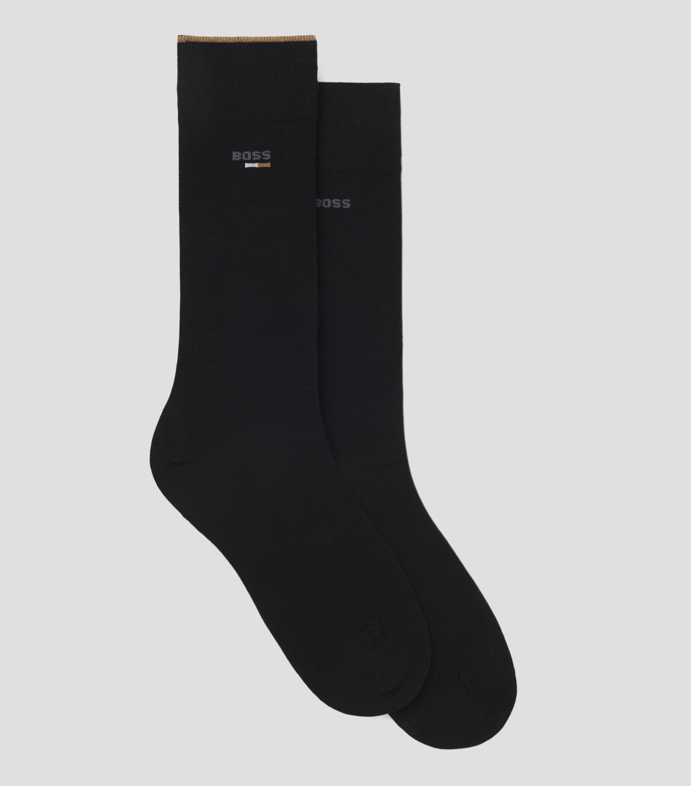 Set de dos calcetines con el logotipo en longitud normal Hombre
