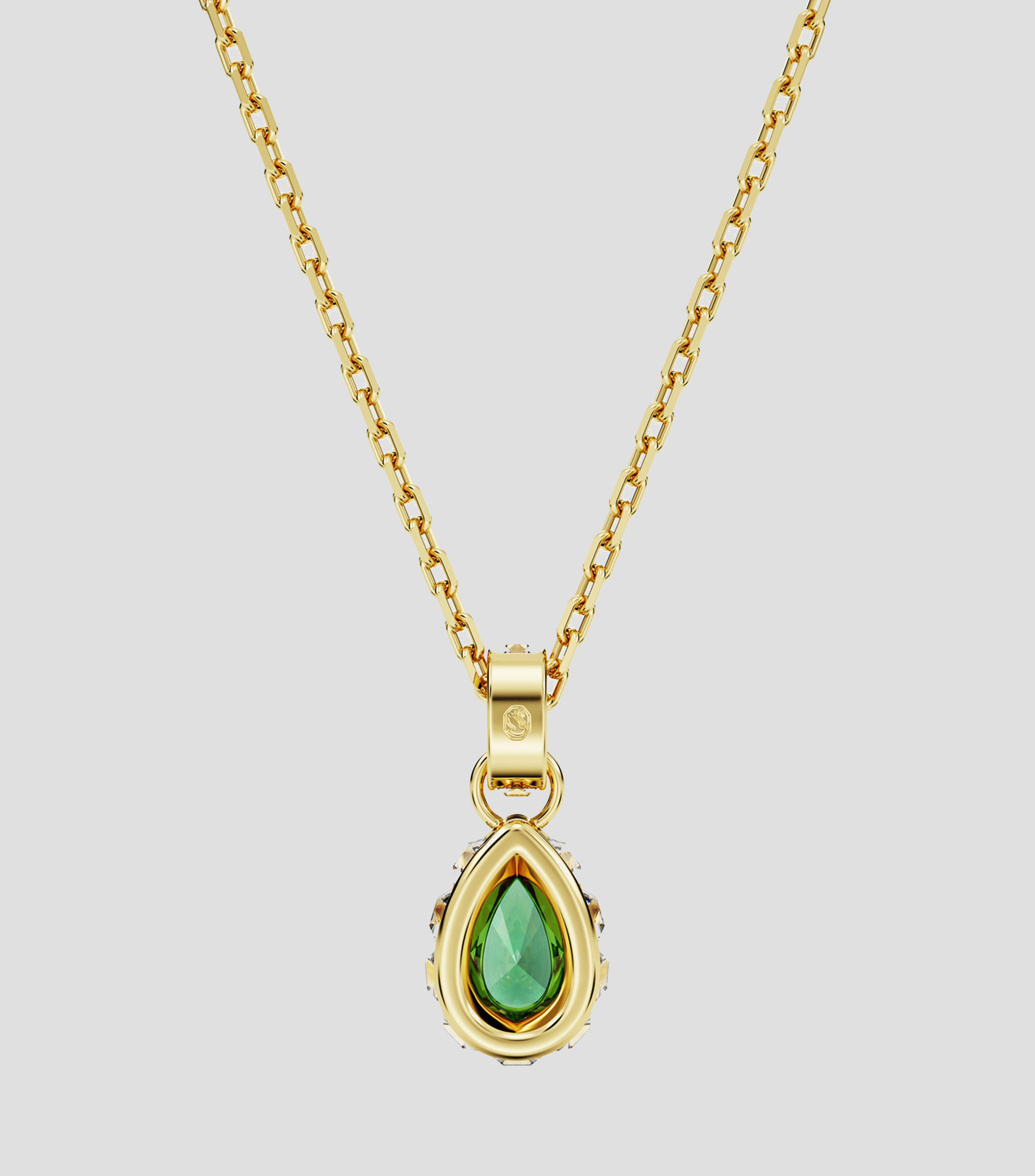 Collar con dije en forma de gota y cristal Stilla Mujer