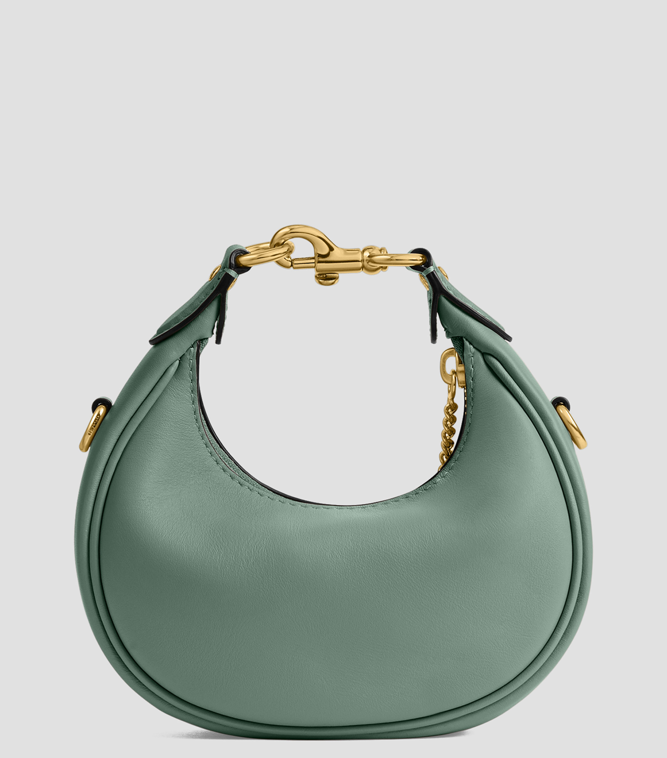 Bolsa hobo Jonie verde en piel Mujer