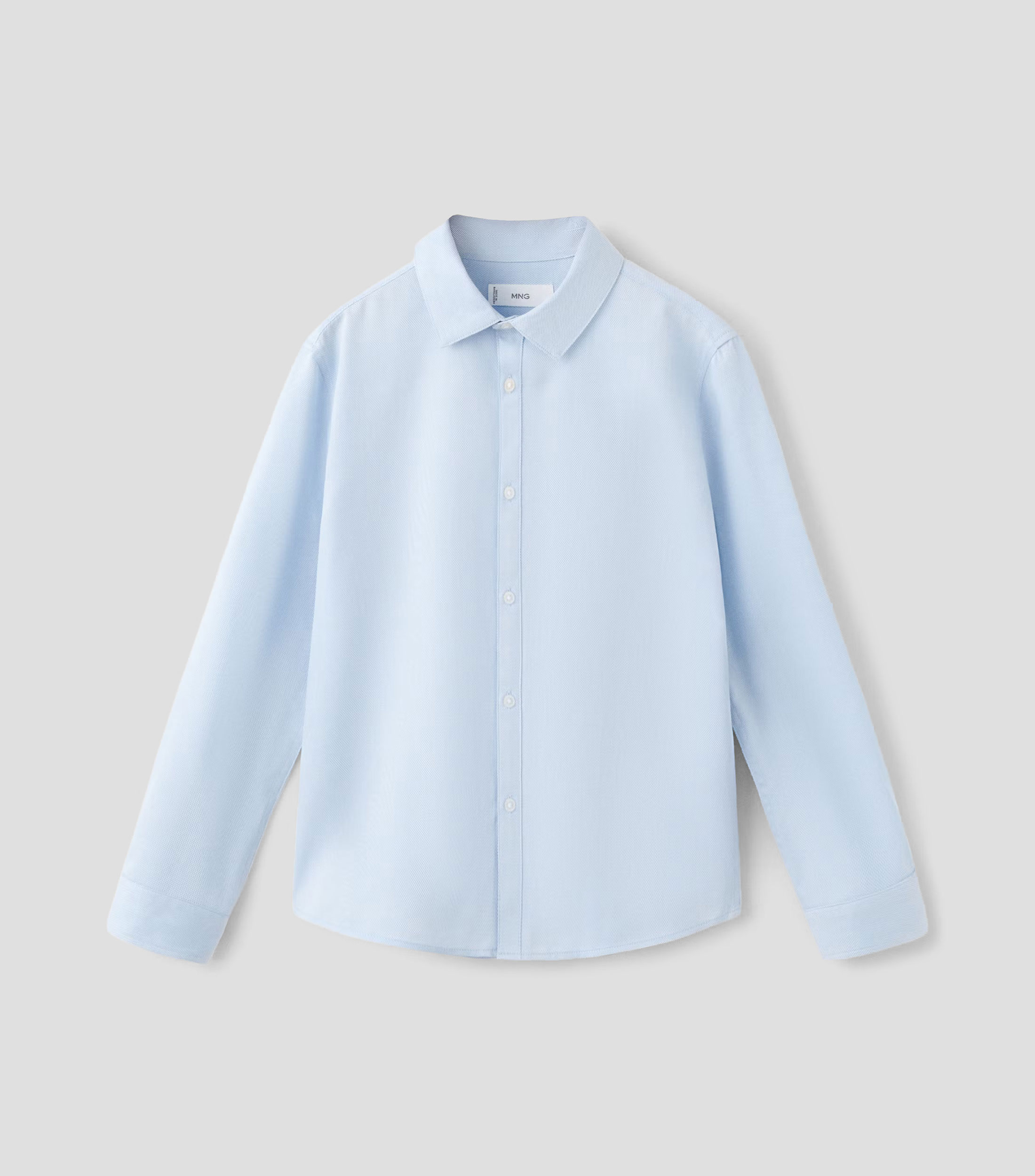 Camisa lisa manga larga Niño