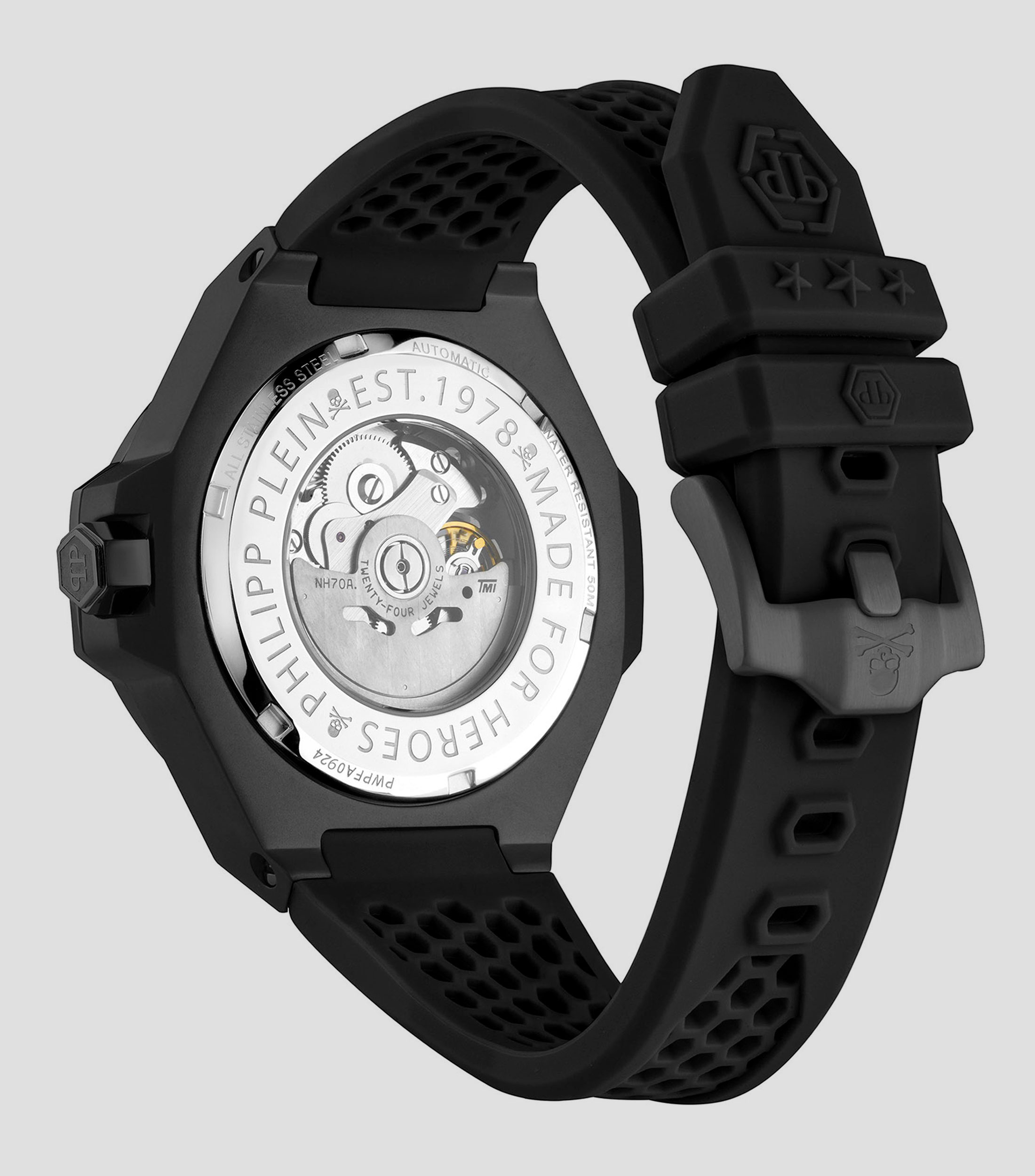 Reloj para Hombre Plein Skeleton Royal Casual, Negro