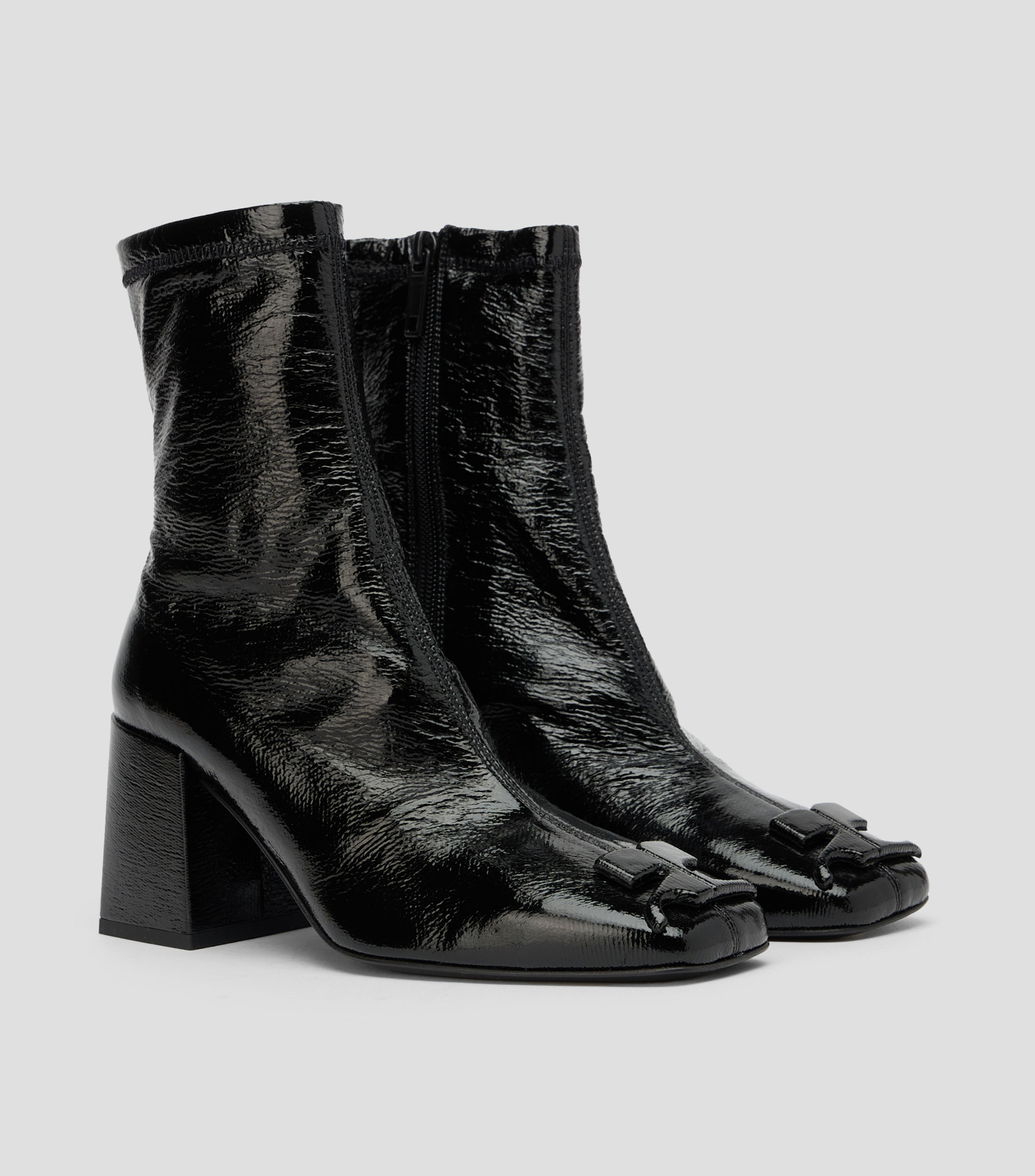 Botas combat media Reedition con tacón medio cuadrado Mujer