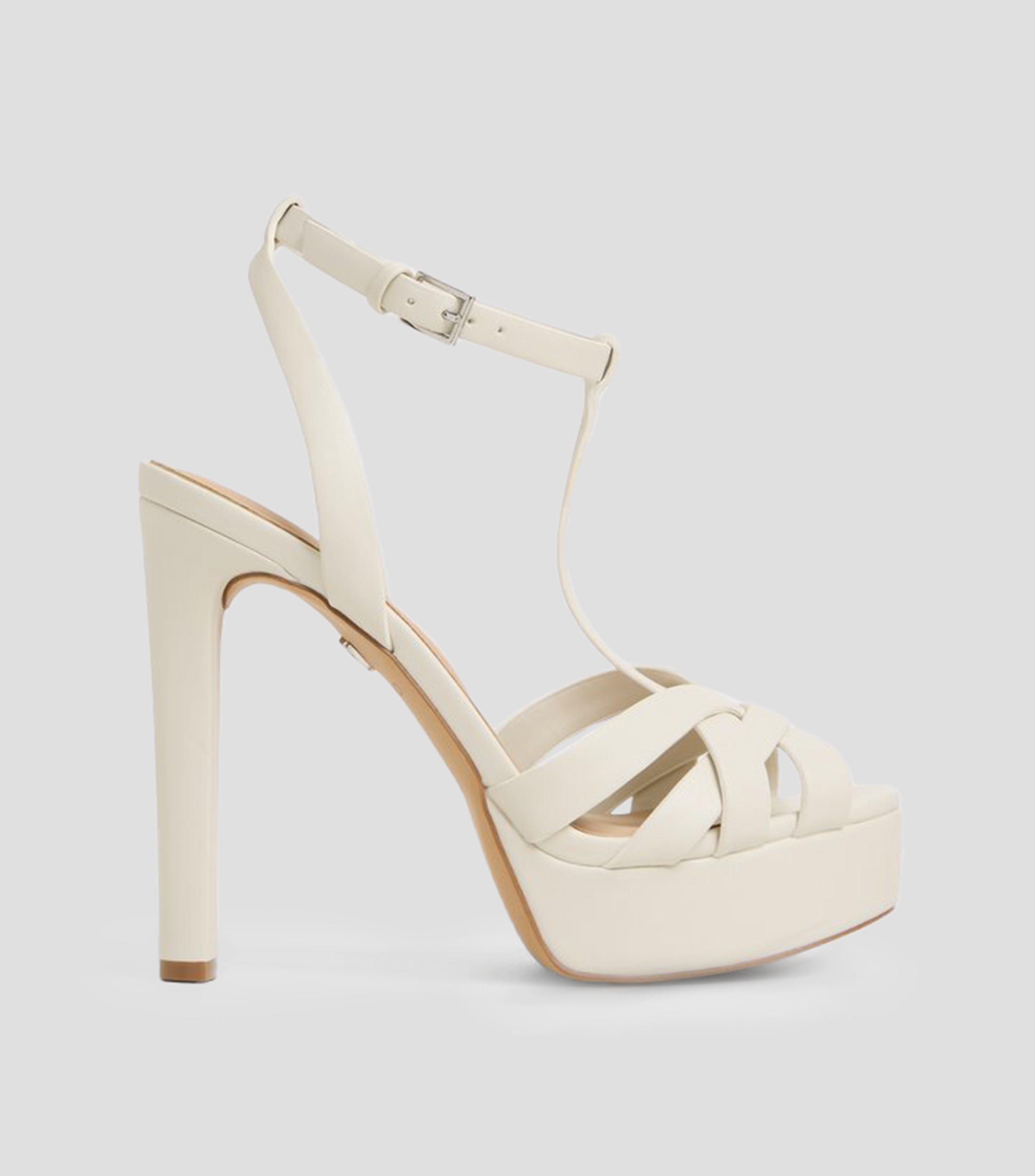 Sandalias con tacón alto delgado y plataforma Borneolaan Mujer