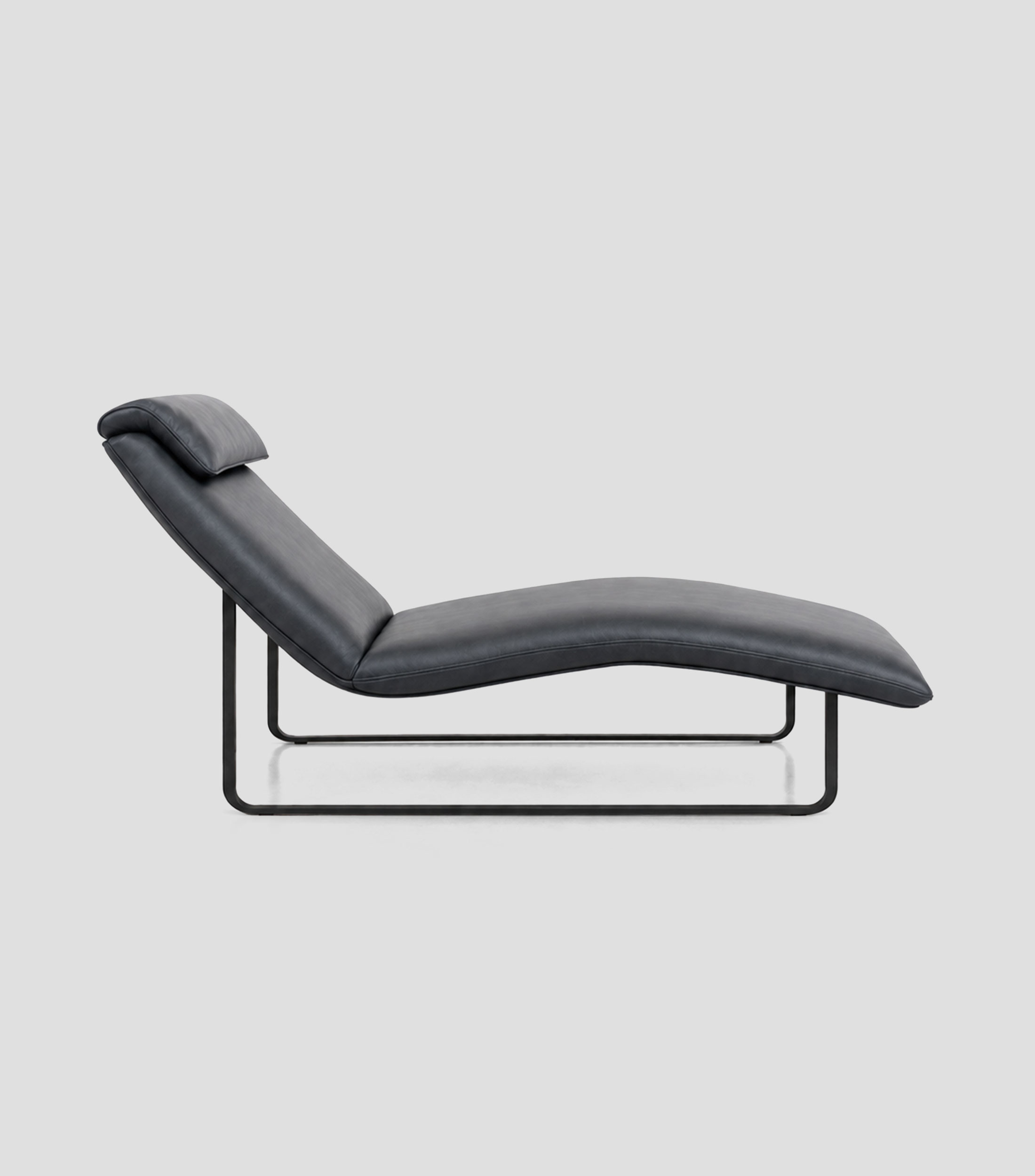 Chaise lounge Cotto en piel