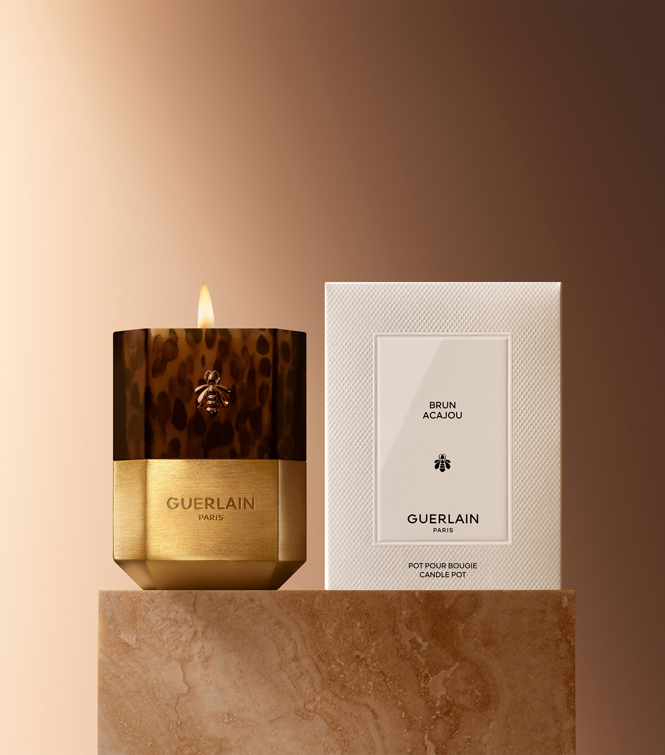 Portavela Art De Vivre Marrón Caoba