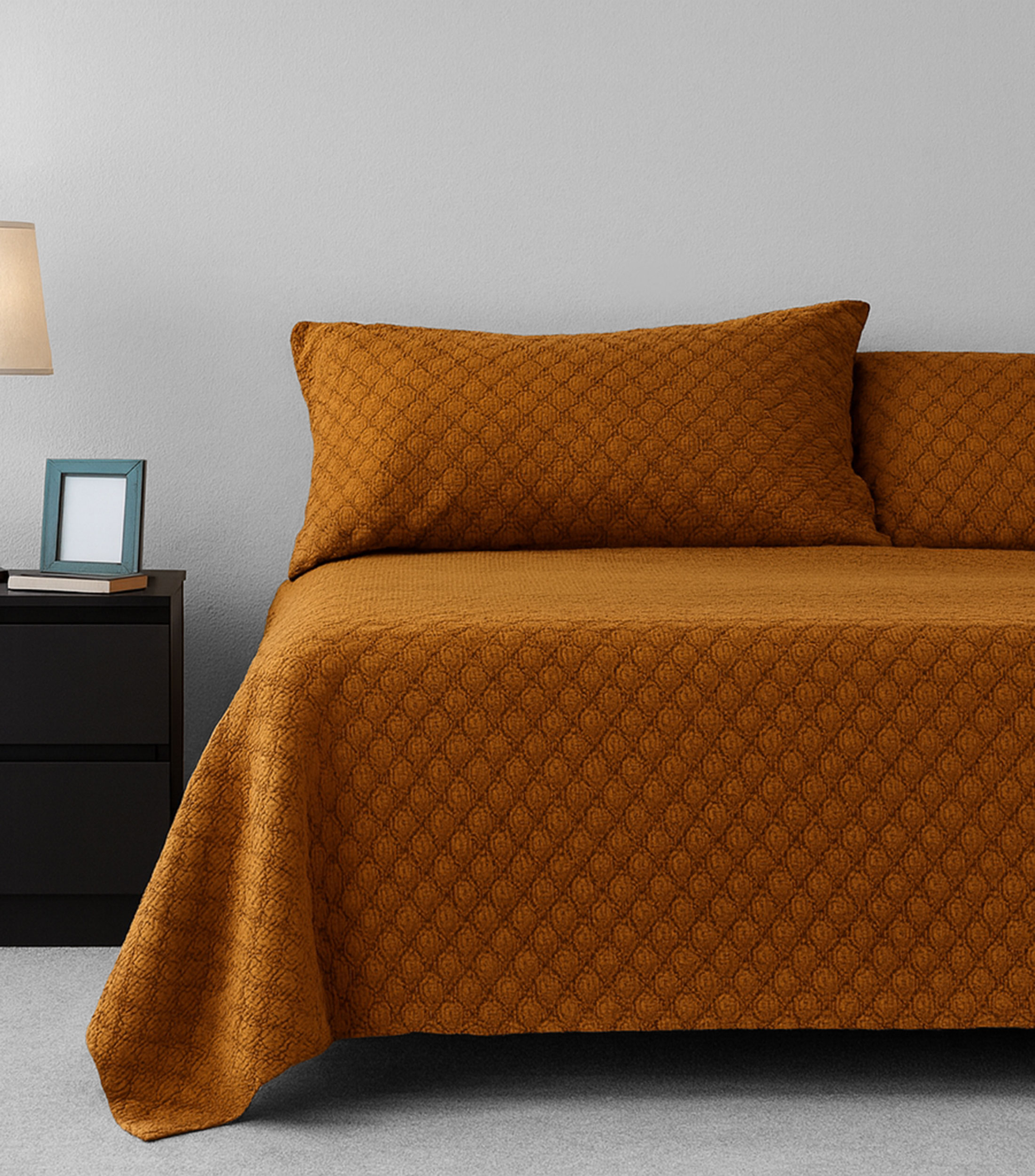 Colcha Matrimonial/Queen Size en algodón terra