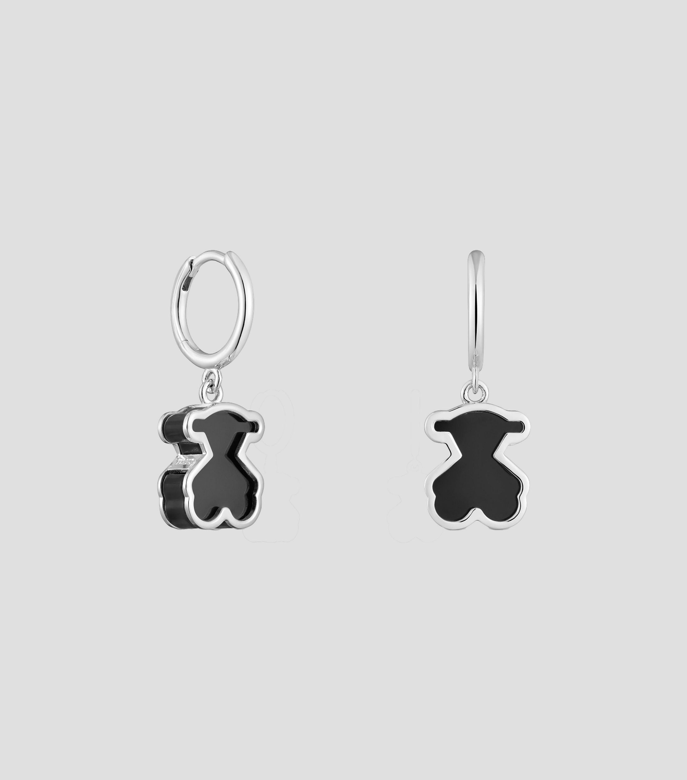 Aretes en plata Galaxy con metacrilato Mujer