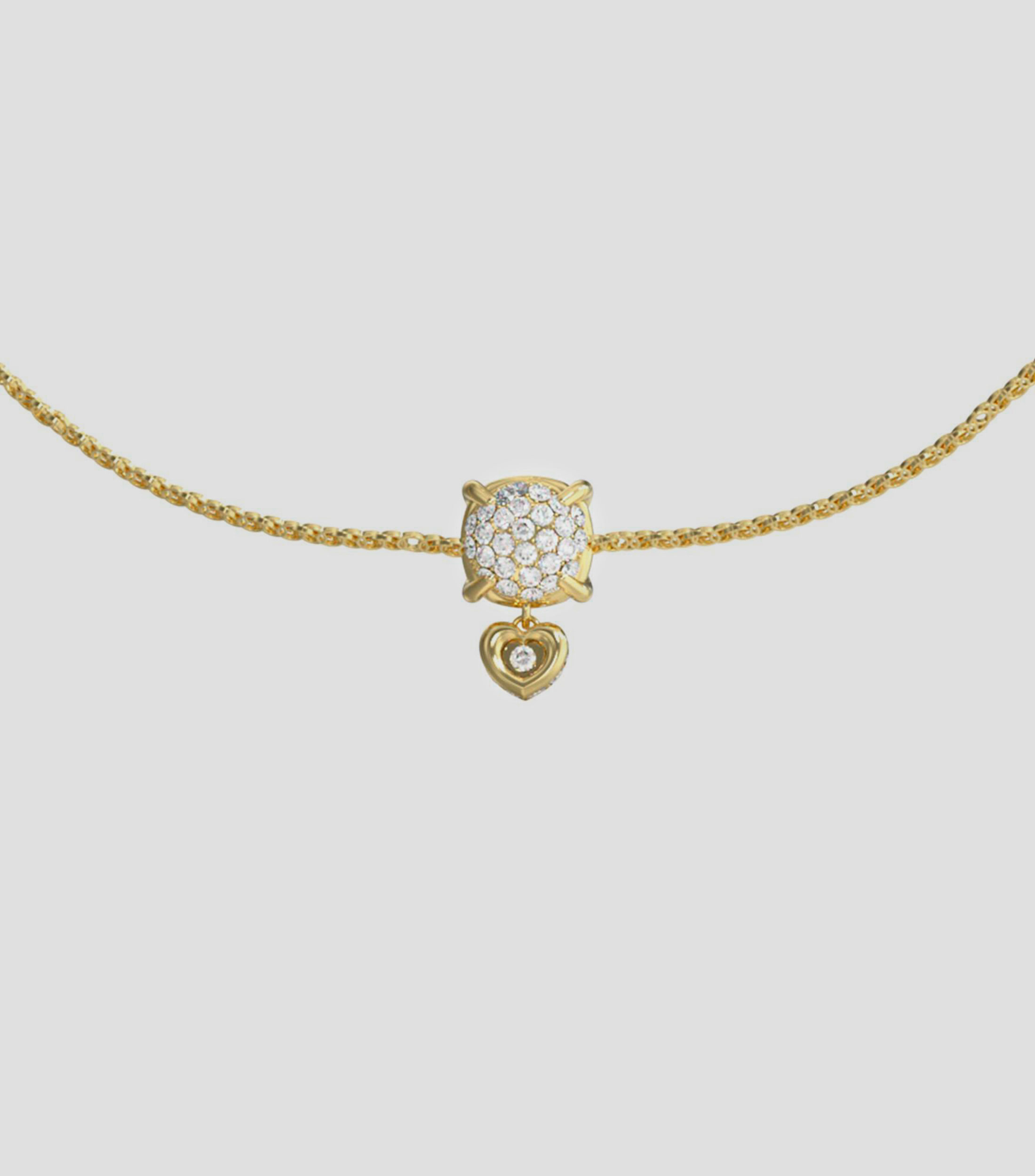 Pulsera eslabonada con zirconia Love Mujer