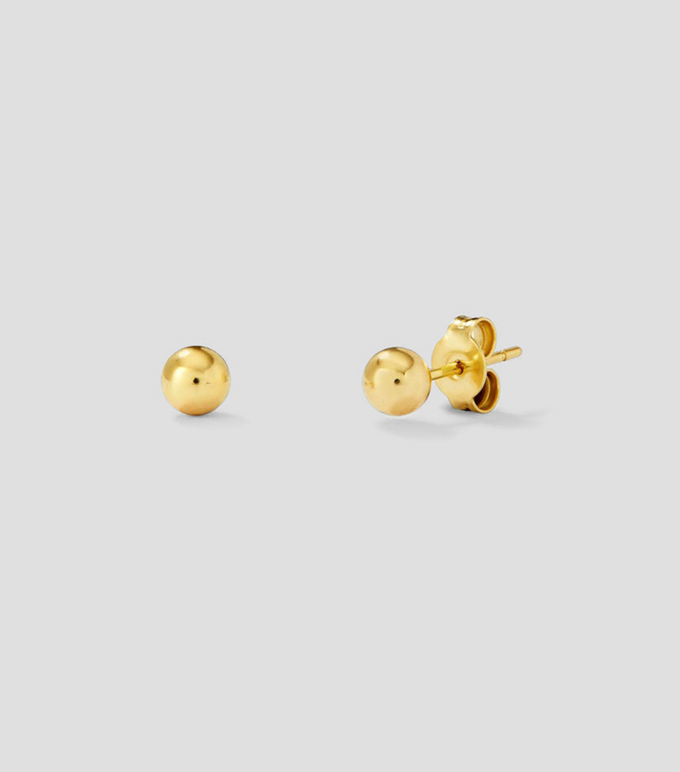 Pendientes boton Idalia en oro amarillo 18 Kilates Mujer