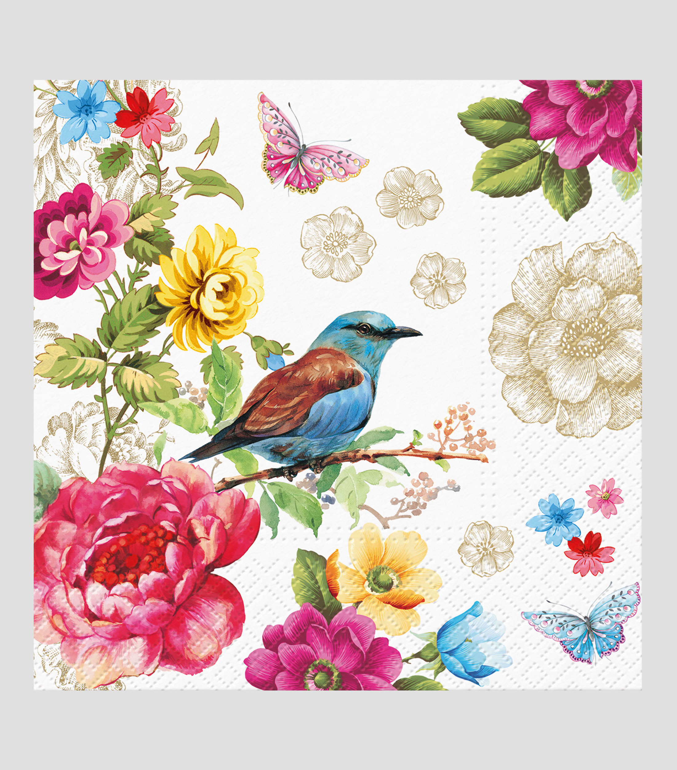 Set 20 Servilletas Pajaro paraiso de papel