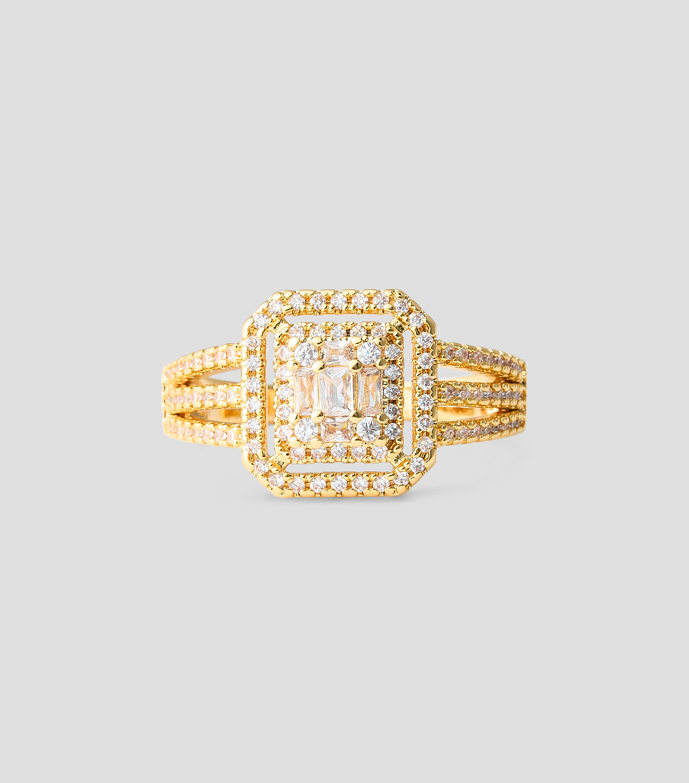 Anillo con cristales Mujer
