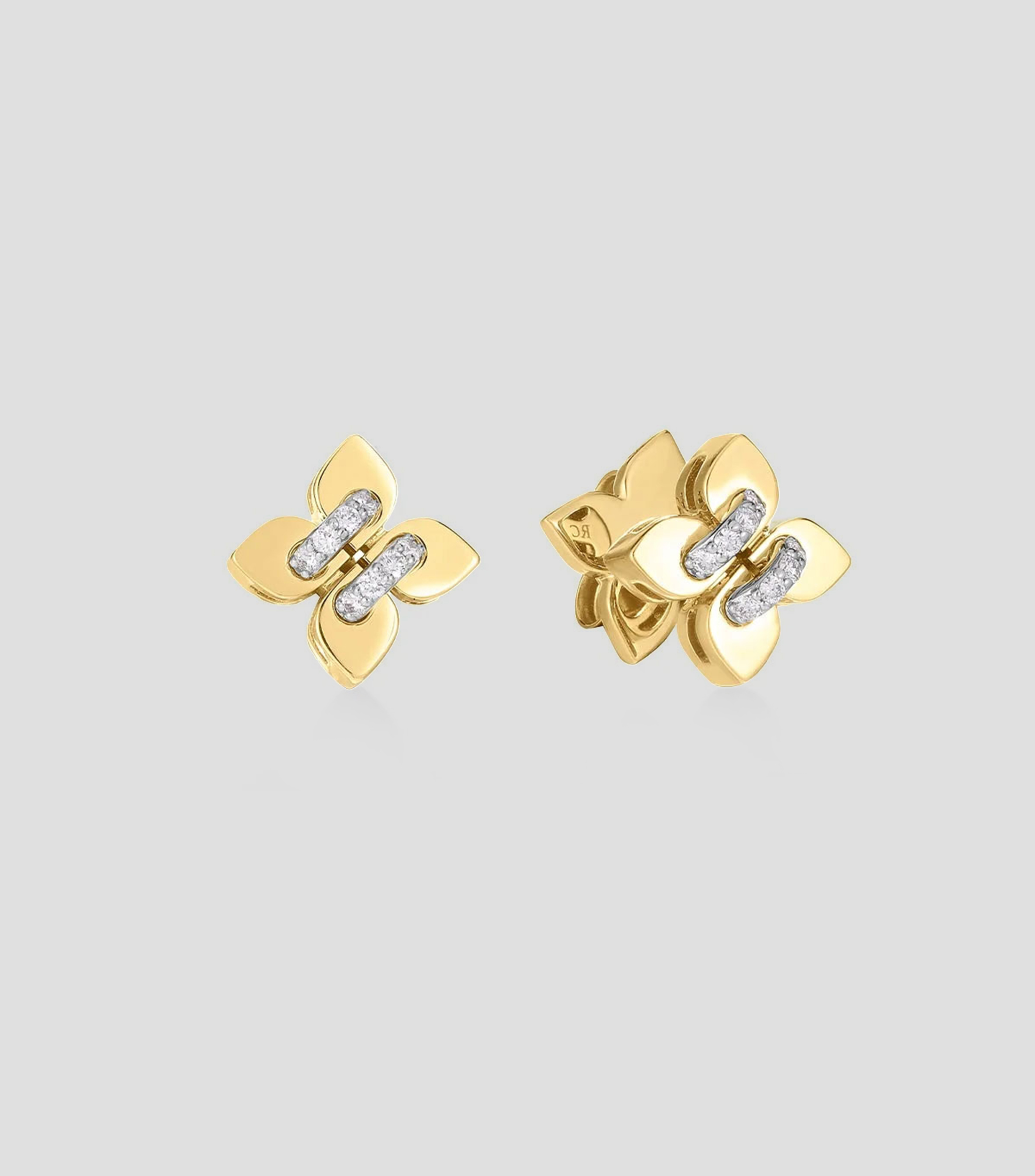 Aretes en oro amarillo de 18 kilates con diamantes Venetian Princess Mujer