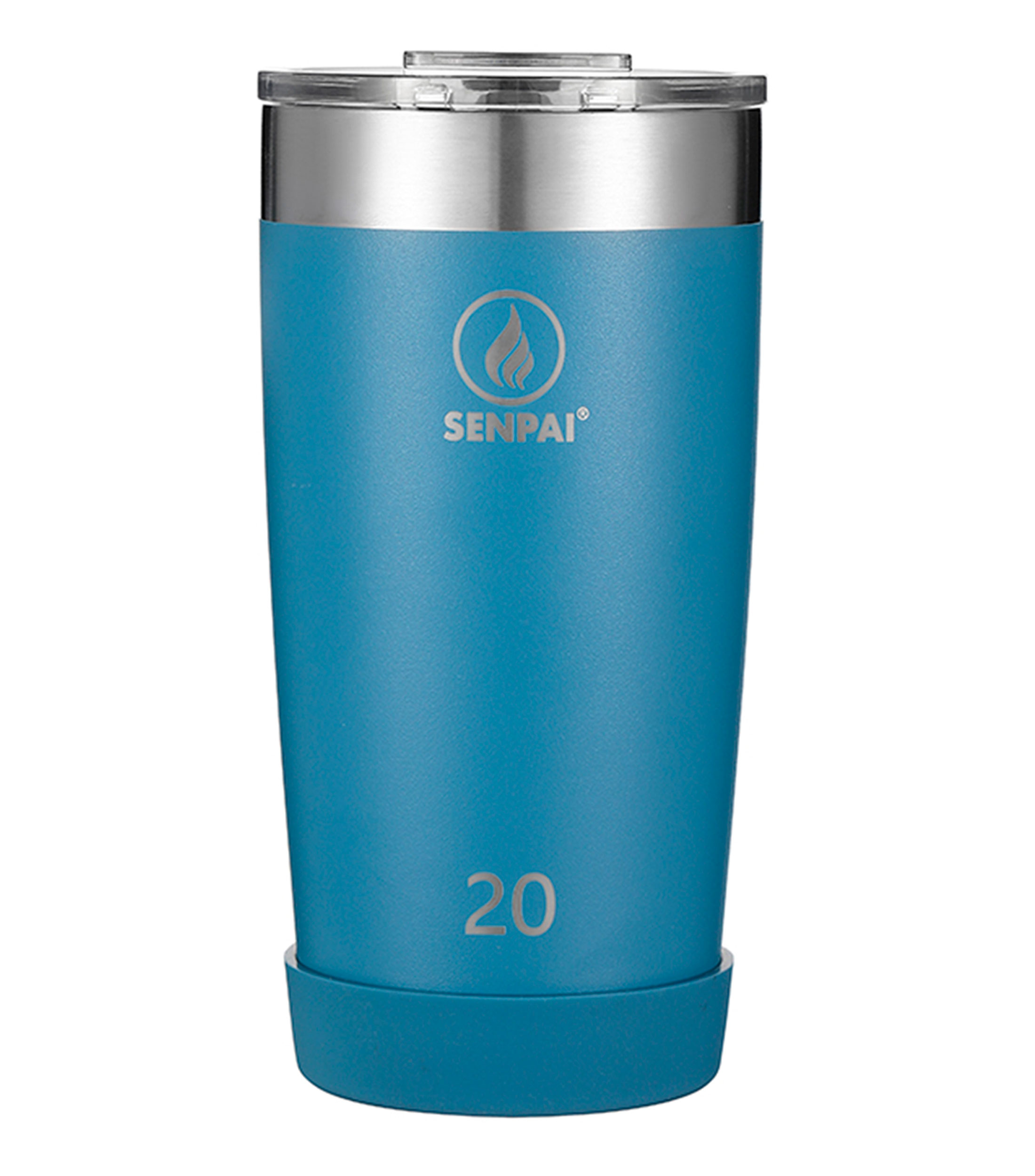 Vaso con tapa cobalto 600 ml