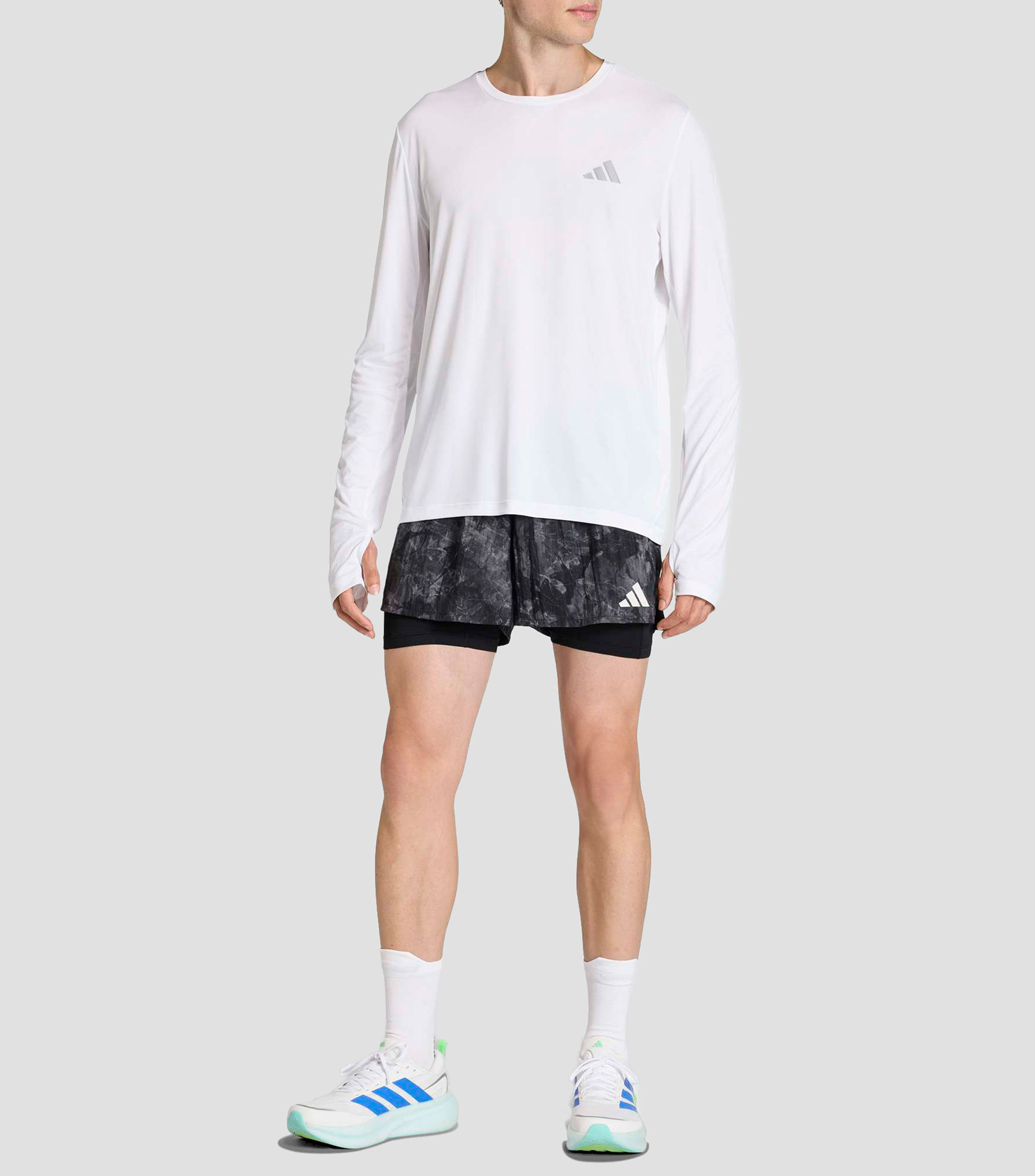 Short para correr adi365 2 en 1 Hombre