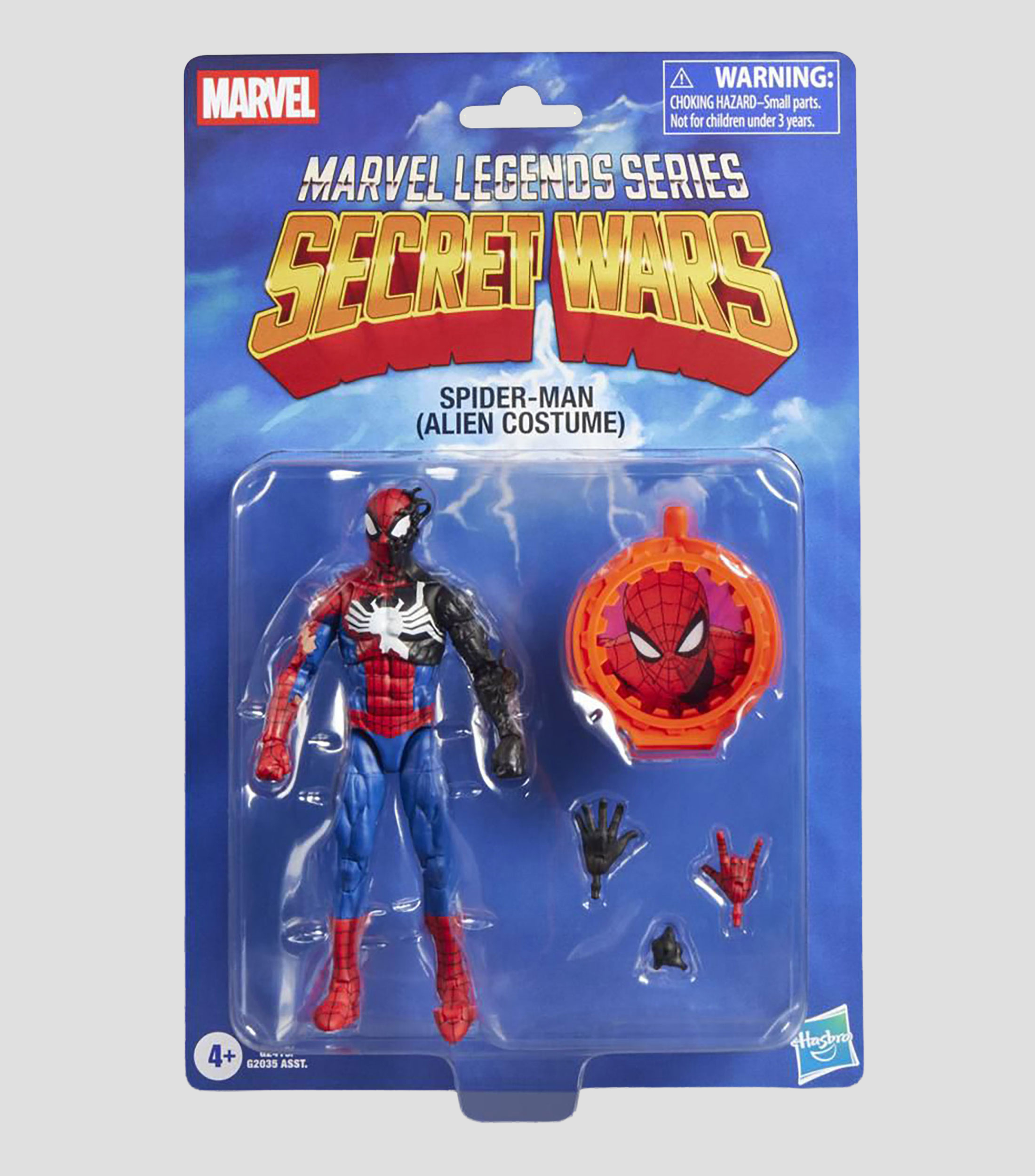 Figura de colección Marvel Legends Series Secret Wars Spider-Man (Alien Costume)