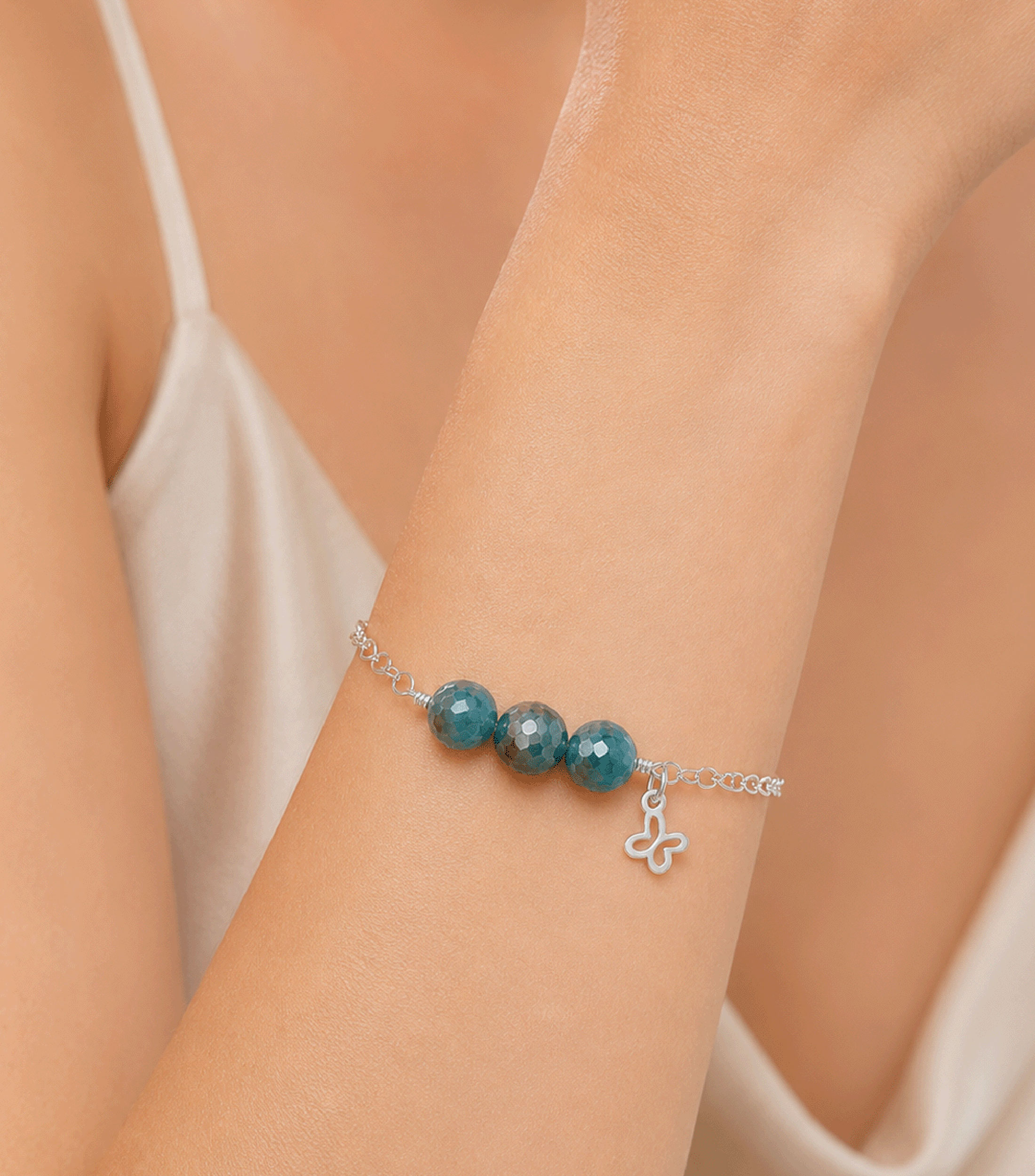 Pulsera en Plata .925 Mariposa Mujer