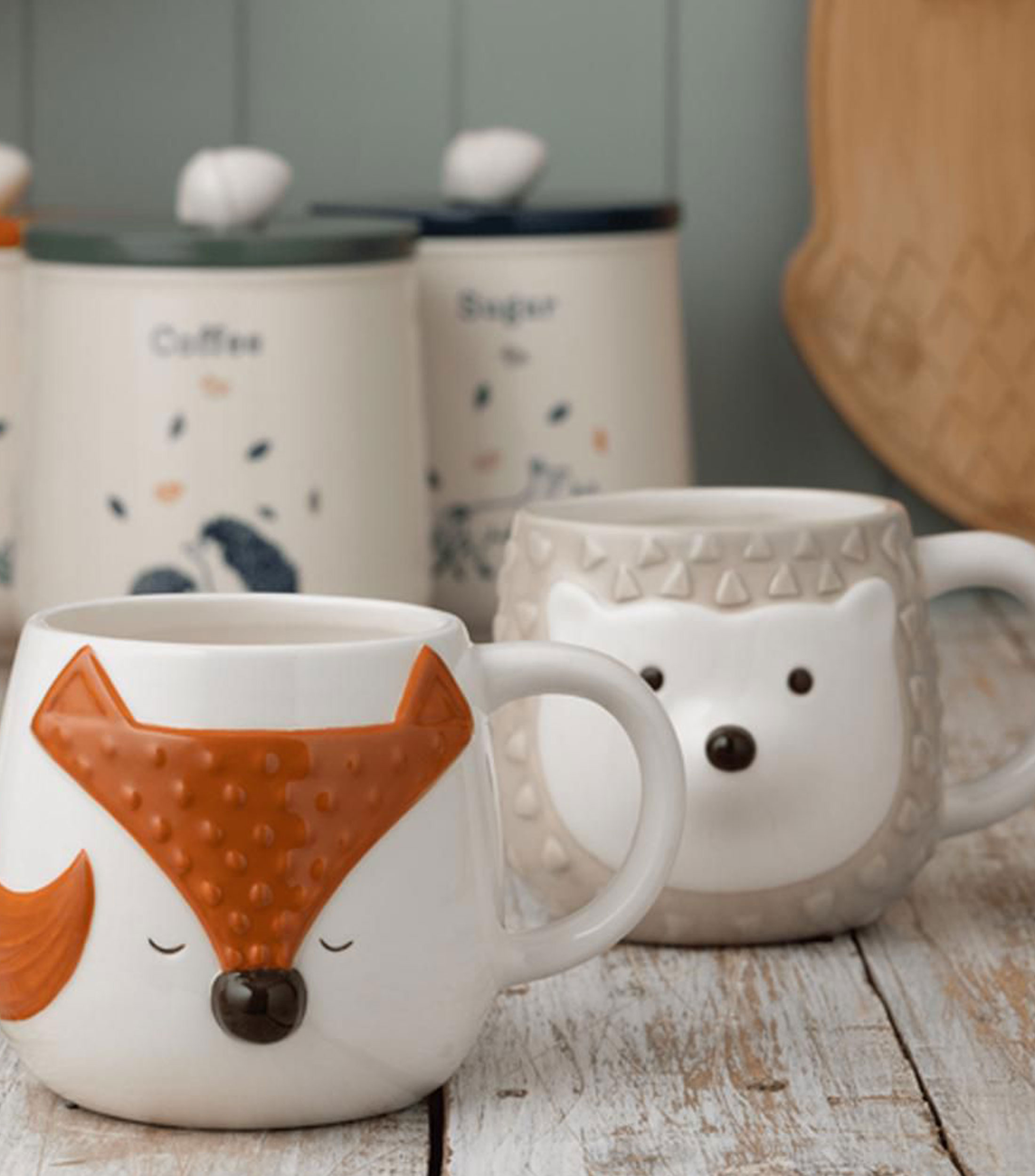 Taza Zorro Pintada a Mano