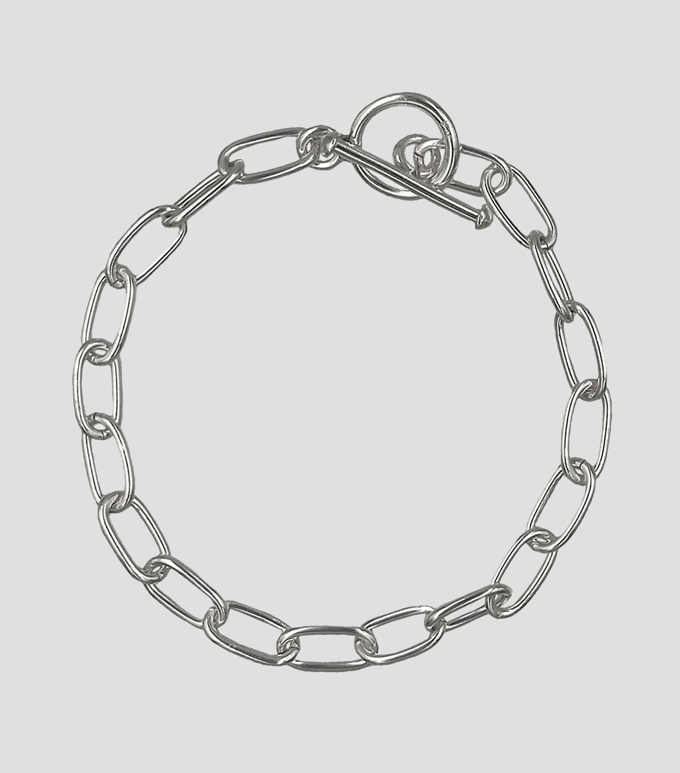 Pulsera en plata esterlina cadena Unisex