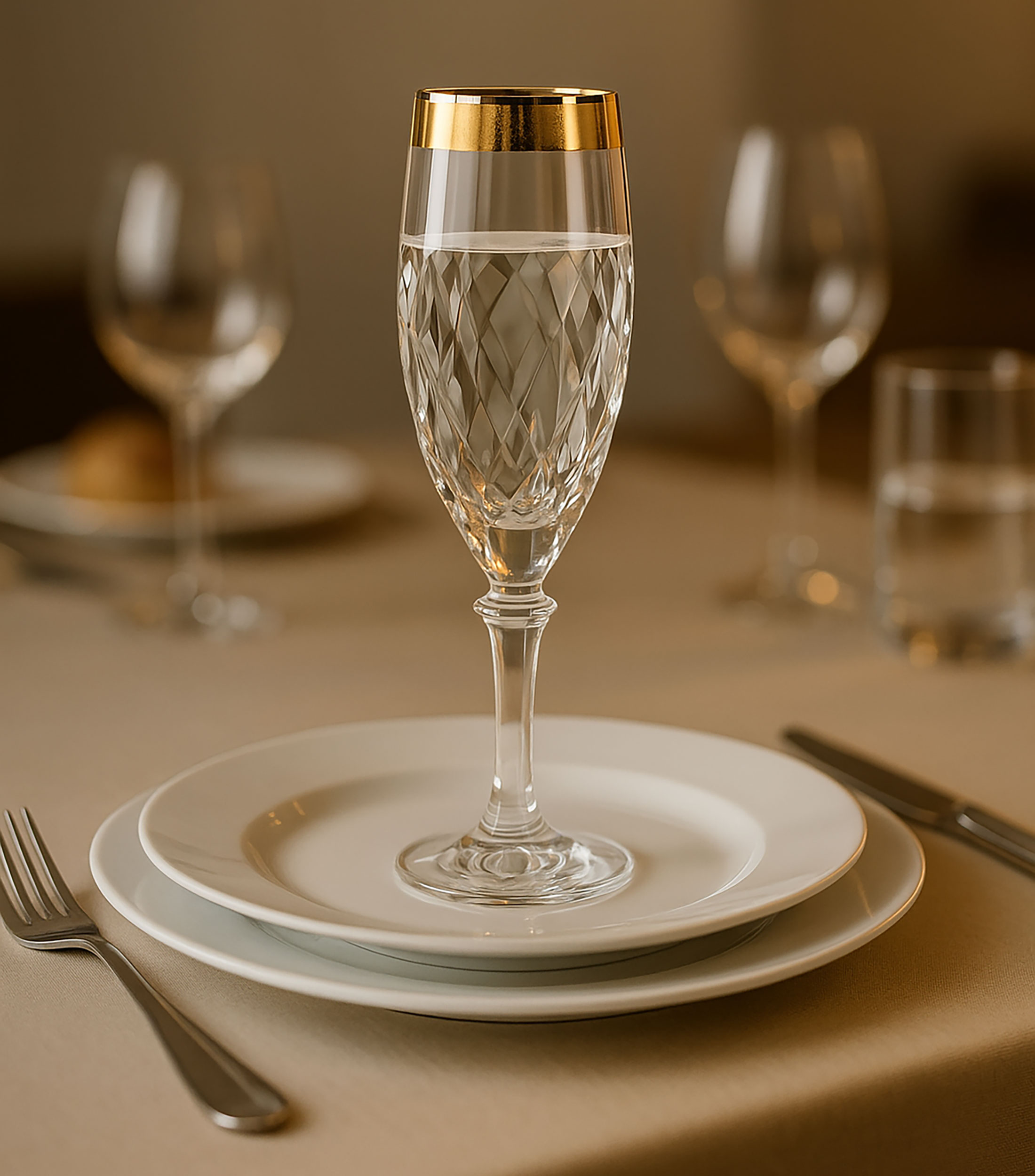 Copa para champagne Palazzo Gold