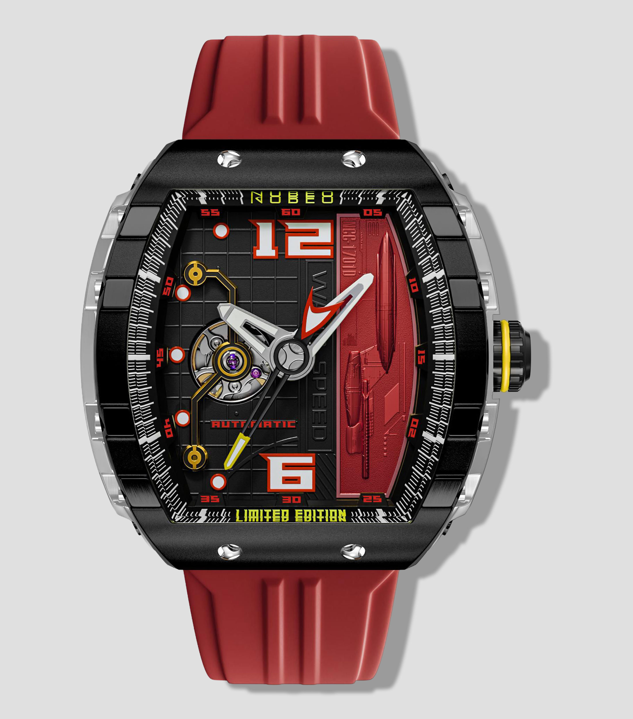 Reloj Unisex Magellan Edición Especial Negro, Rojo